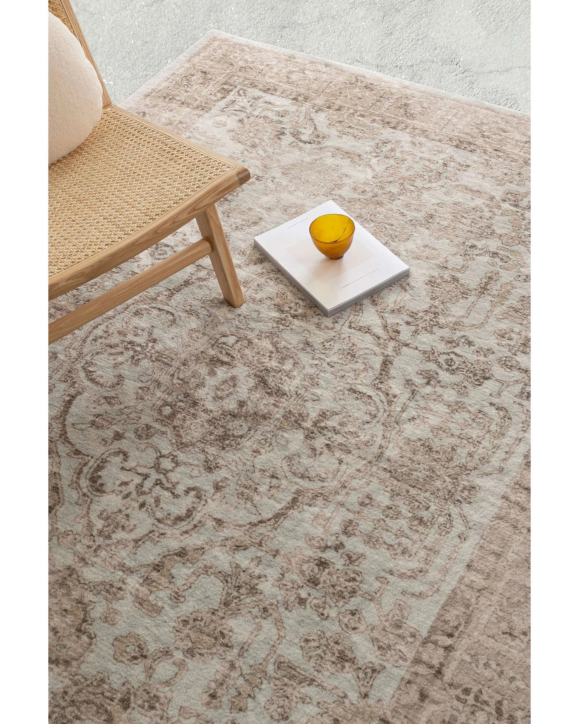 3 Loopsie Hani Medallion Washable Rug-400cm x 300cm - Grey, 3 of 7