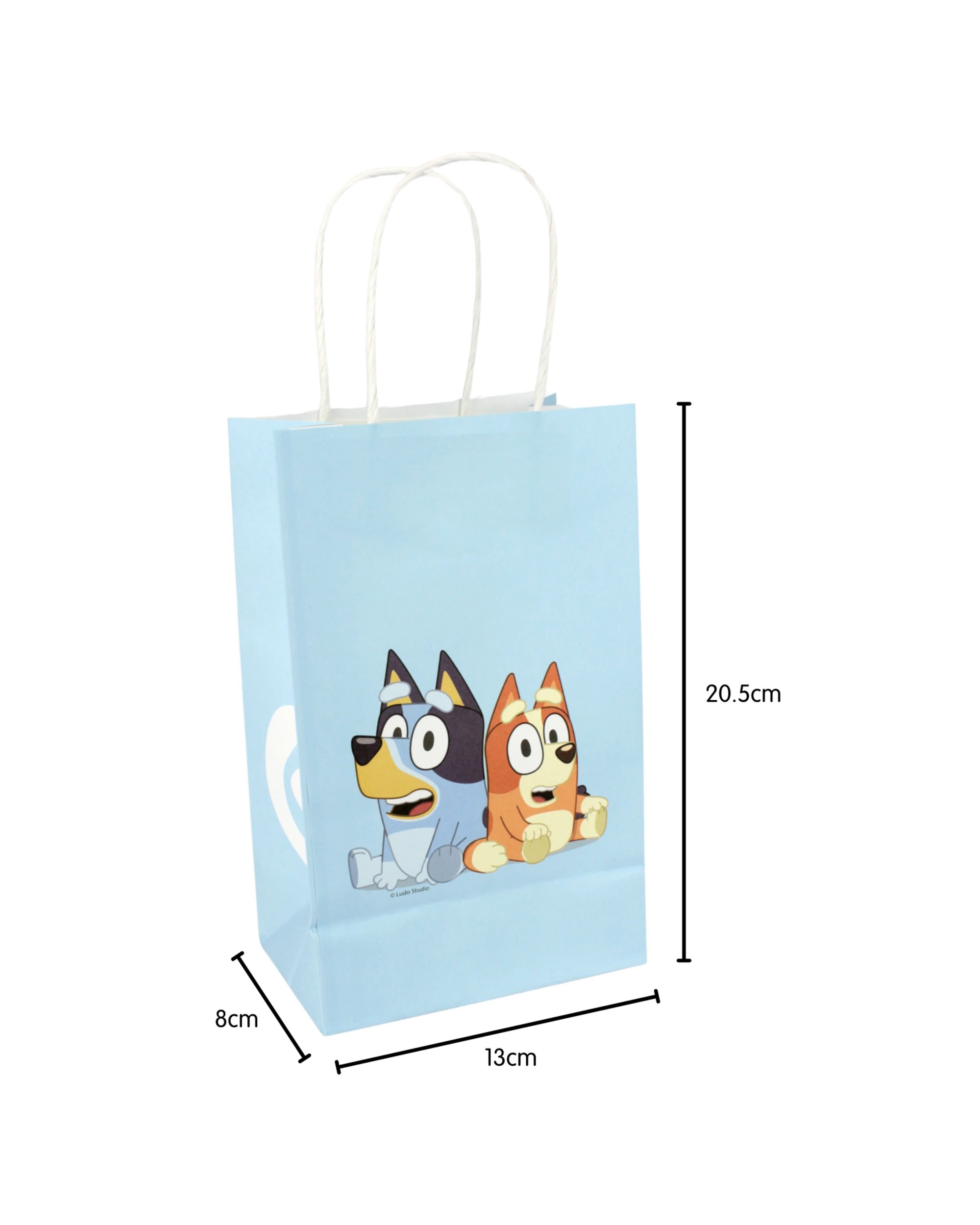 2 Anagram Bluey Paper Gift Bags Pack of 8 - Blue, 2 of 4