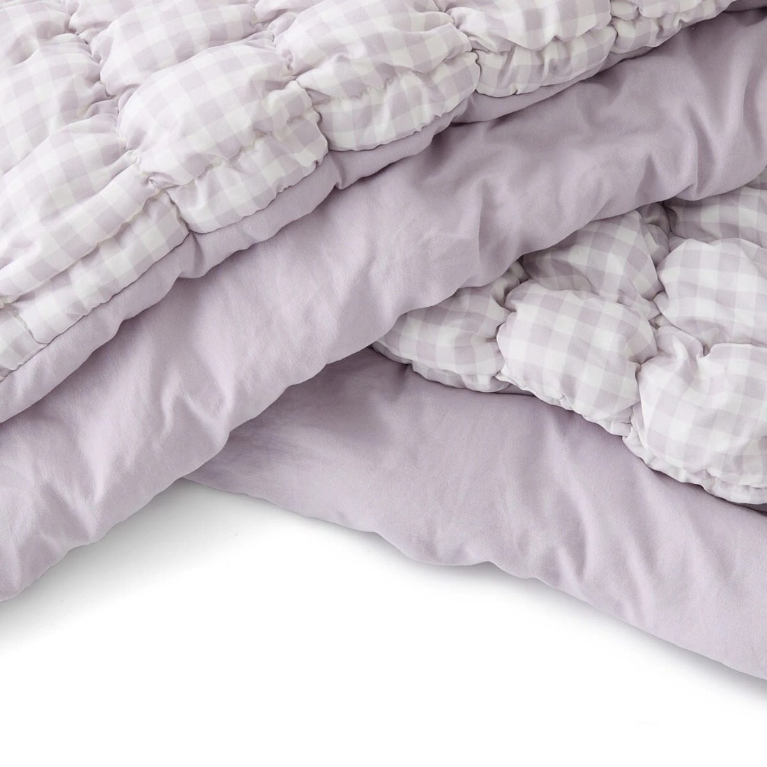 5 Quilted Puff Comforter Set - Queen Bed, Lilac, 5 of 6