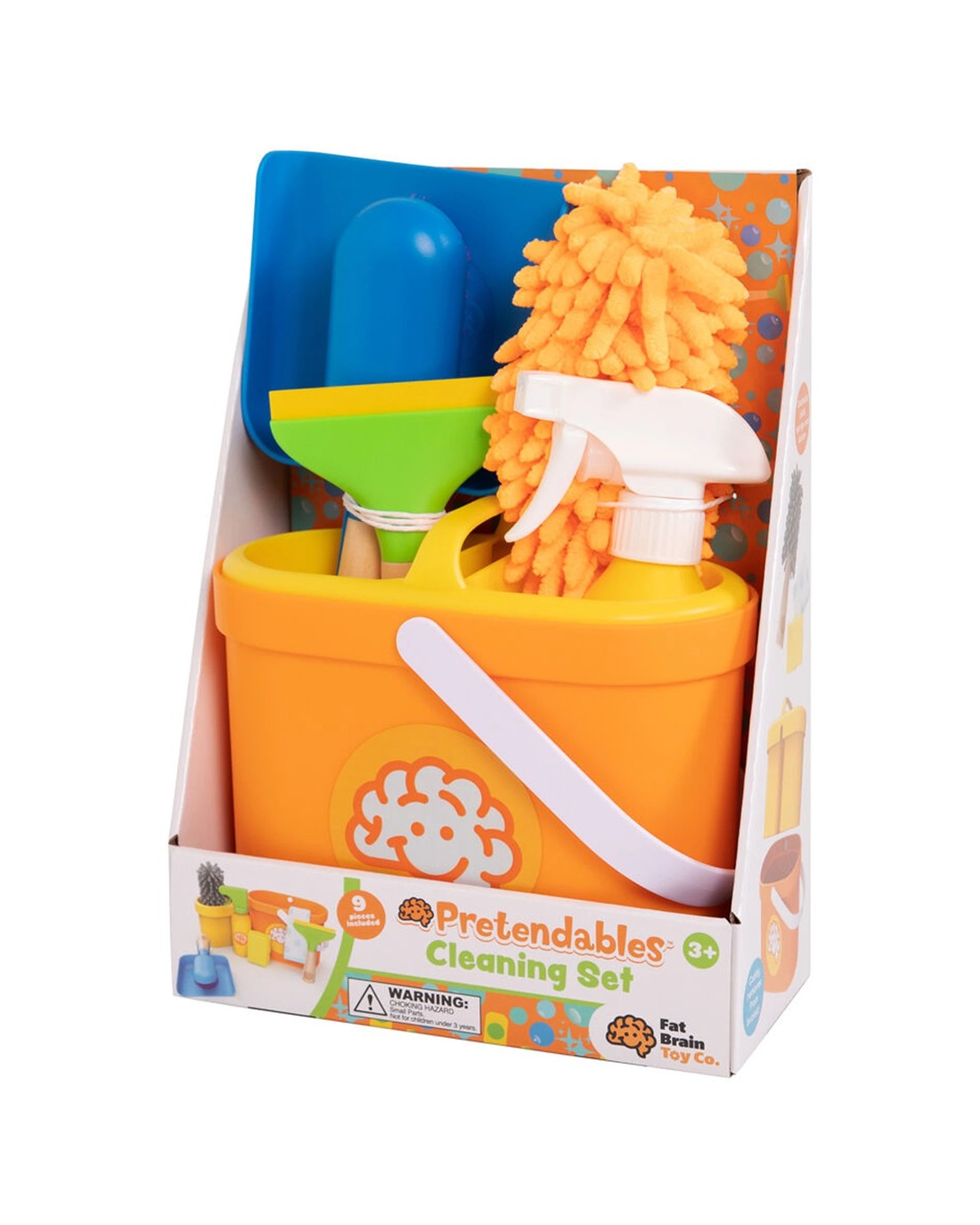Fat Brain Toy Co. Pretendables Cleaning Kids Pretend Play Set Spray ...