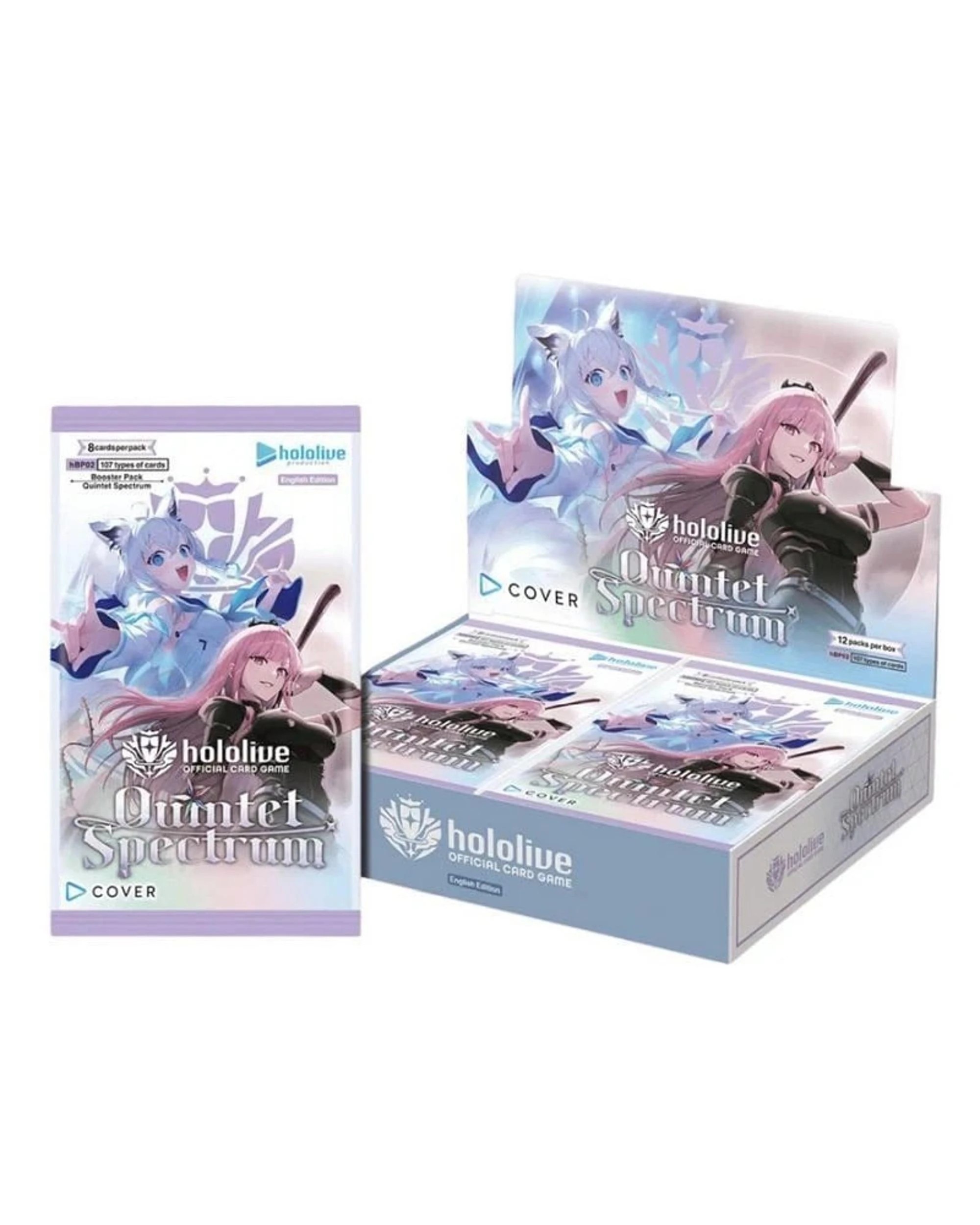 1 Hololive Official Card Game: Quintet Spectrum Booster Box, 1 of 2