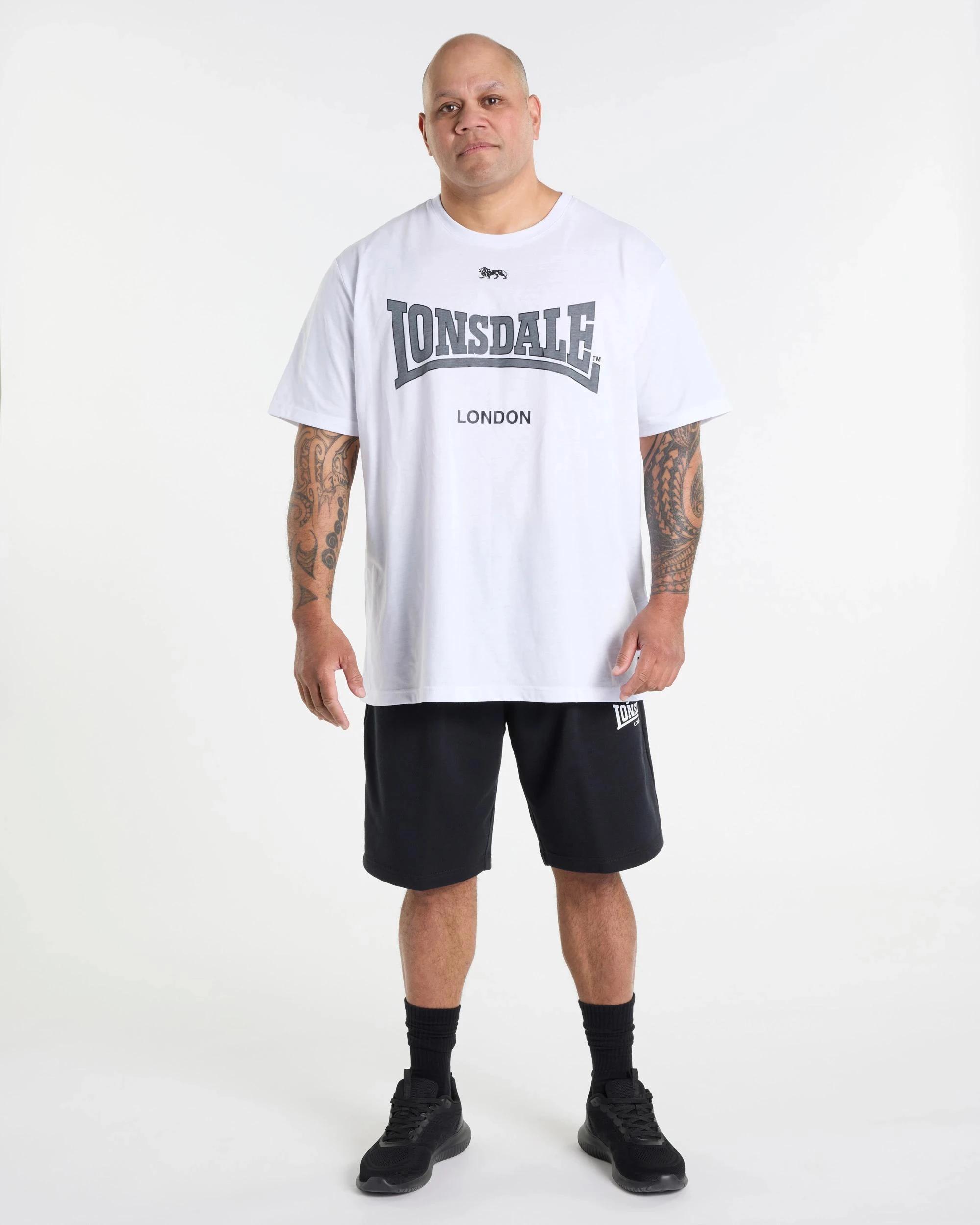 4 Plus Size Active T-Shirt - Lonsdale London WHITE, 4 of 4