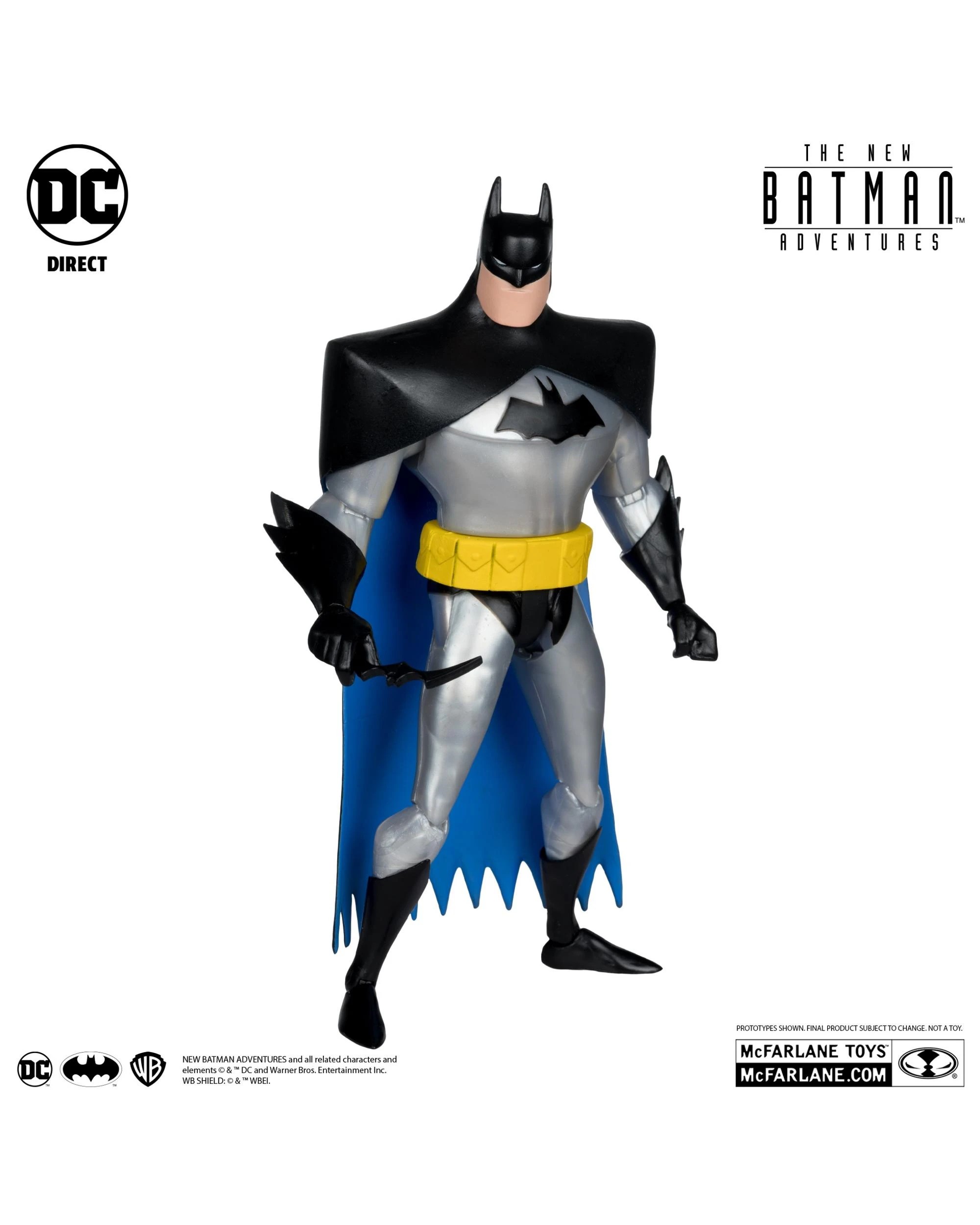 5 DC Direct The New Batman Adventures Batman 6 inch Action Figure - Silver, 5 of 10
