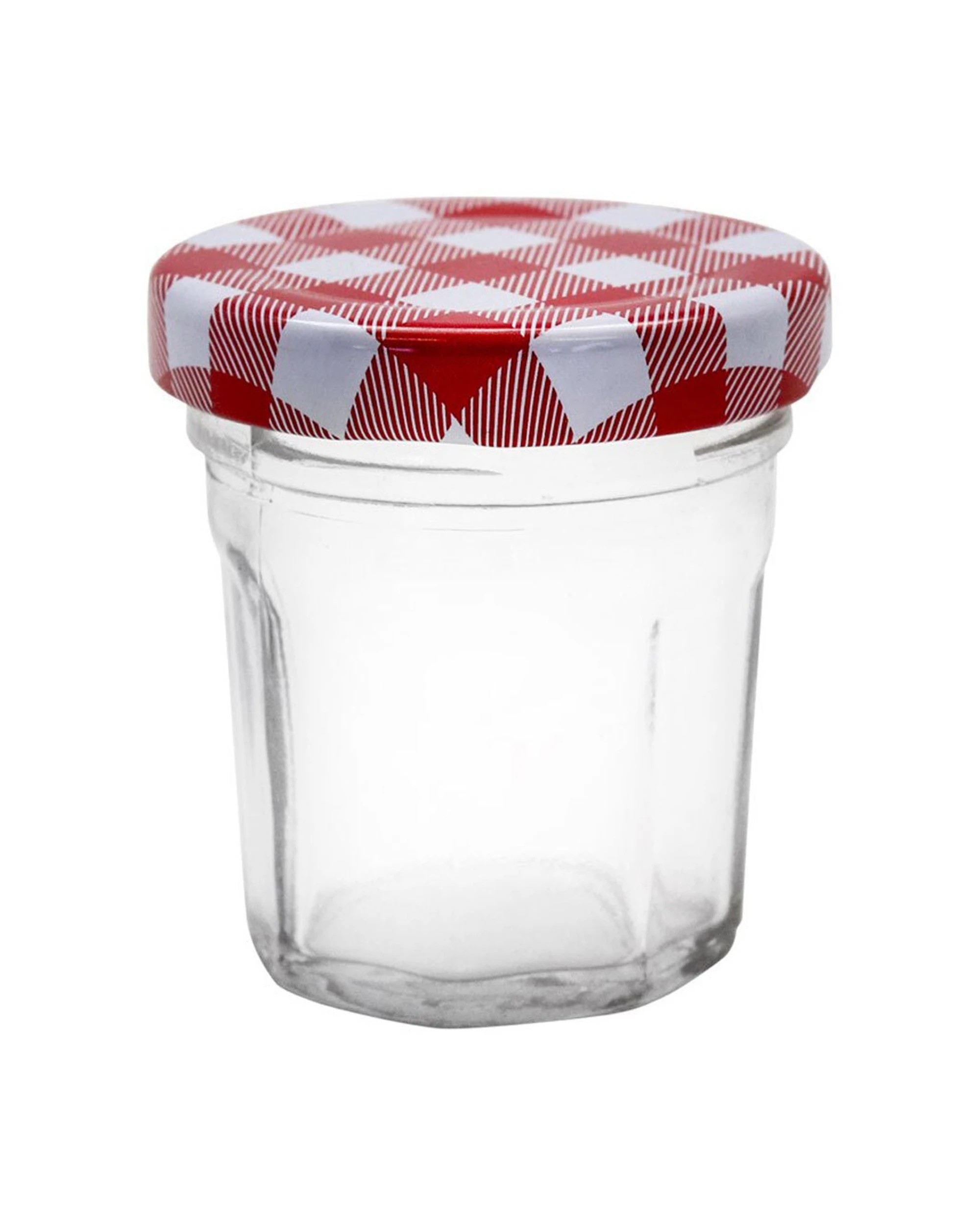 3 6pc Lemon & Lime 30ml Mini Toscana Air-tight Glass Jars W/ Screw Top Lid Red
 - Red, 3 of 4