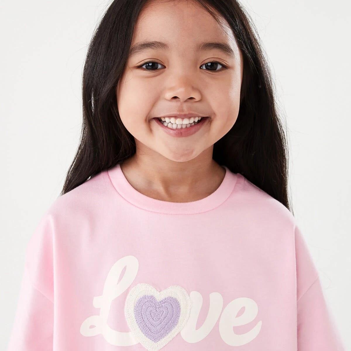 3 Short Sleeve Oversized Applique T-shirt Love, 3 of 8