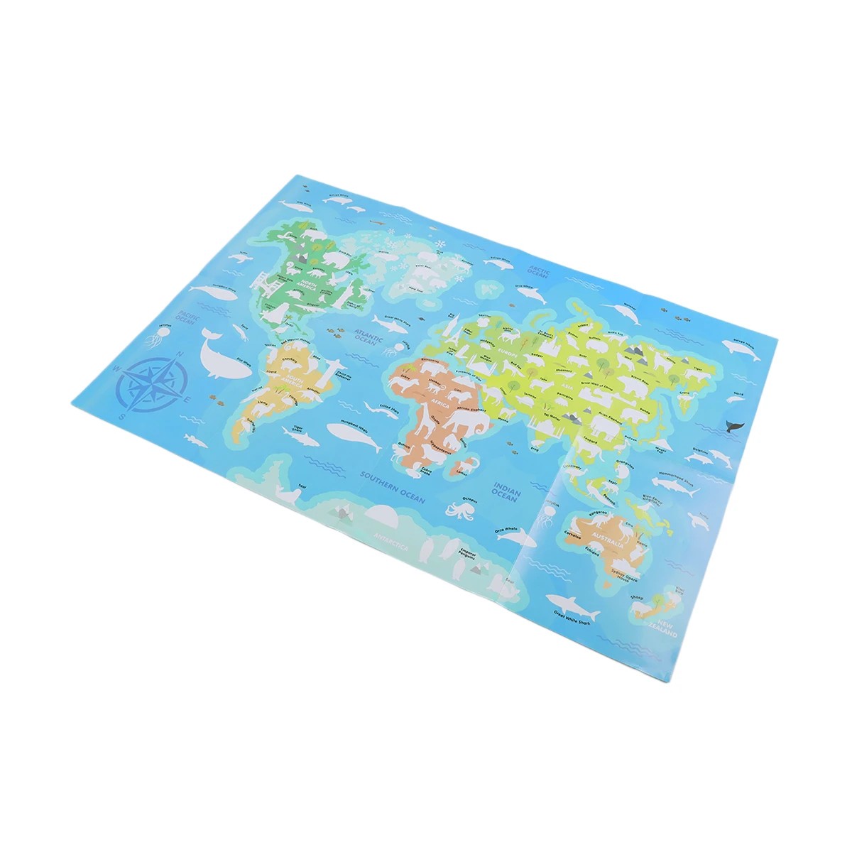 3 Learn About The World Map Giant Educational Poster and Stickers, 3 of 5