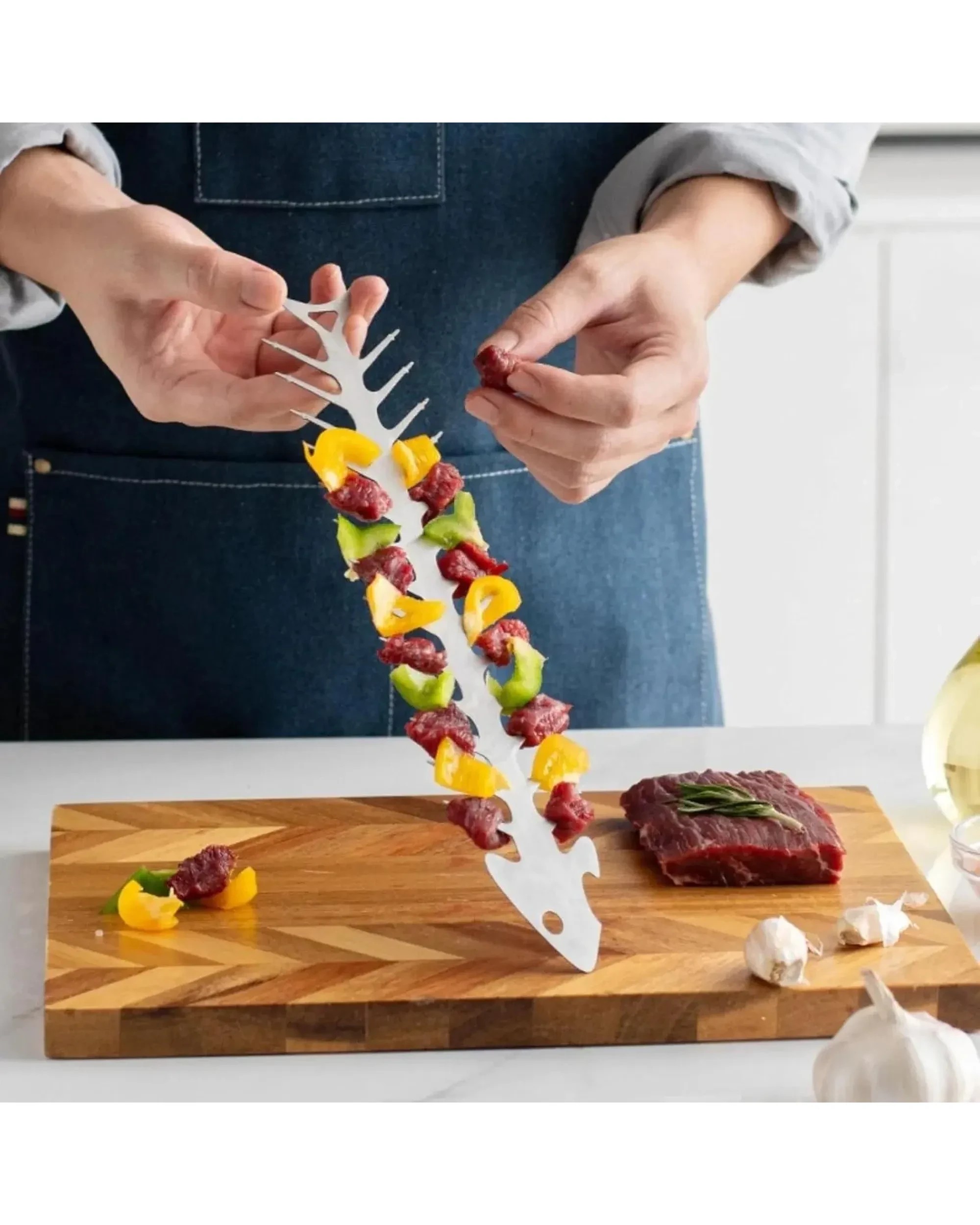 2 Flaming Coals Fish BBQ Skewer, 2 of 4