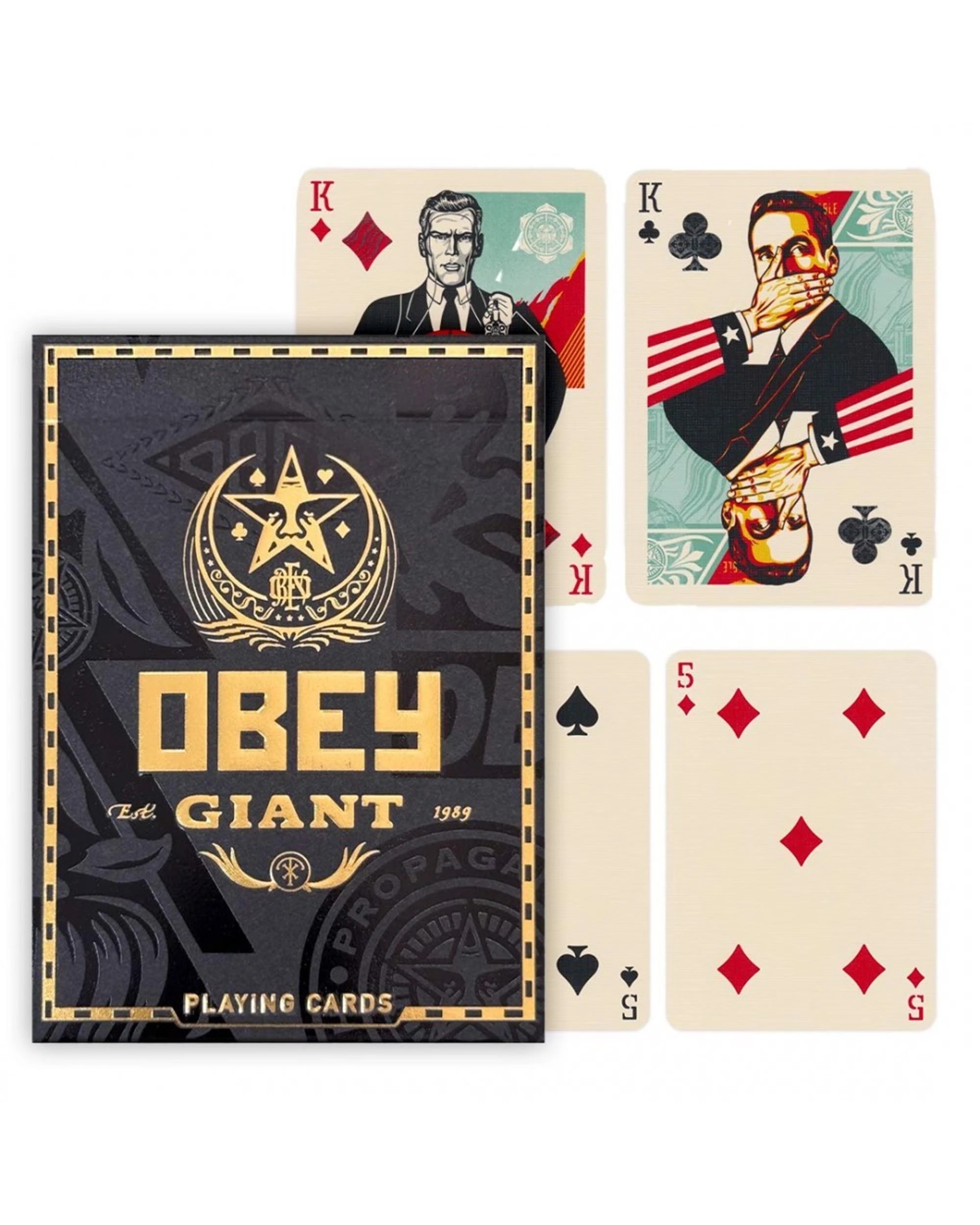 2 theory11 OBEY Gold Edition Playing Cards, 2 of 6