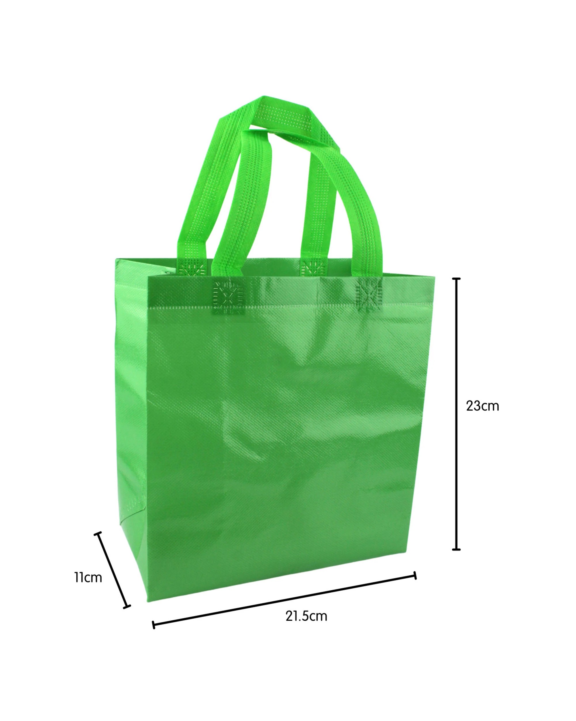 2 Partyrama Party Tote Bags Pack of 12 - Green, 2 of 3