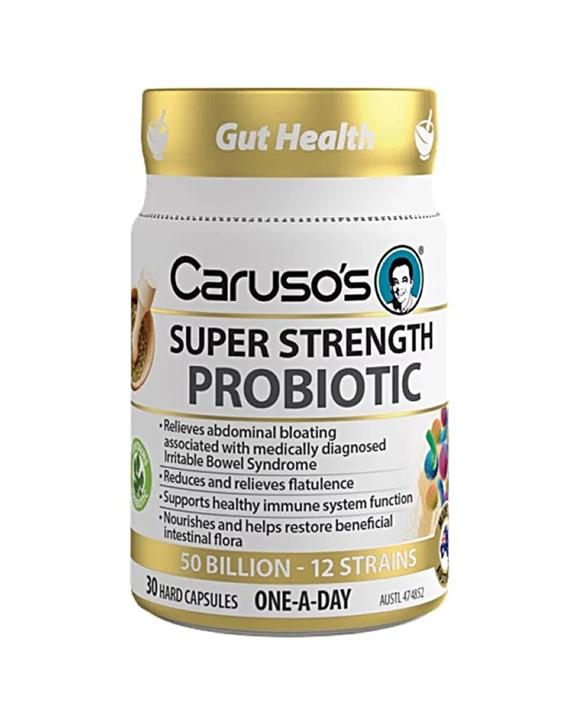 Caruso's 30pc Super Strength Probiotic Hard Capsules 50 Billion CFU