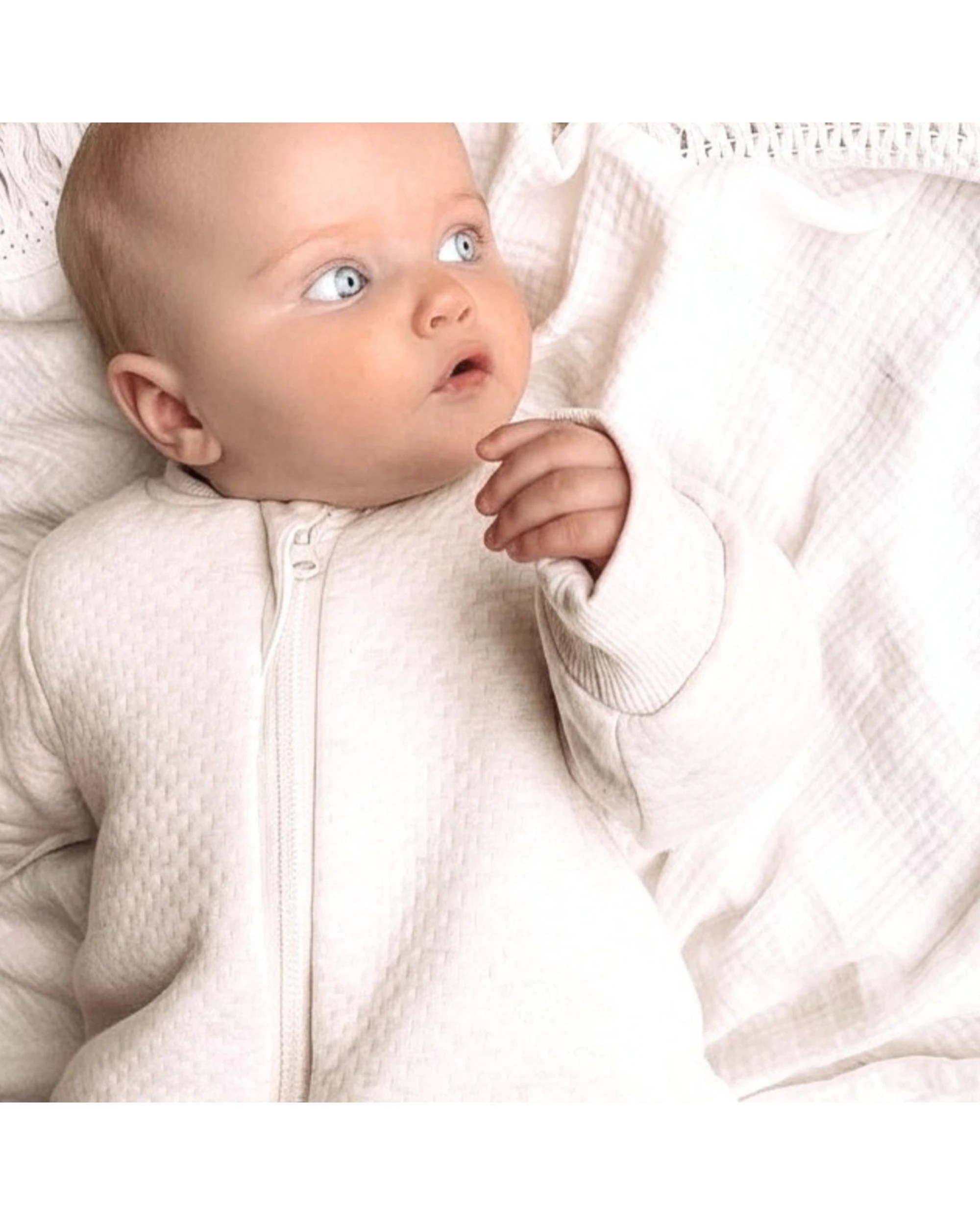 7 Babystudio Warmie Sleeves And Legs Cotton 3.0 Tog Medium Oatmeal - Beige, 7 of 8