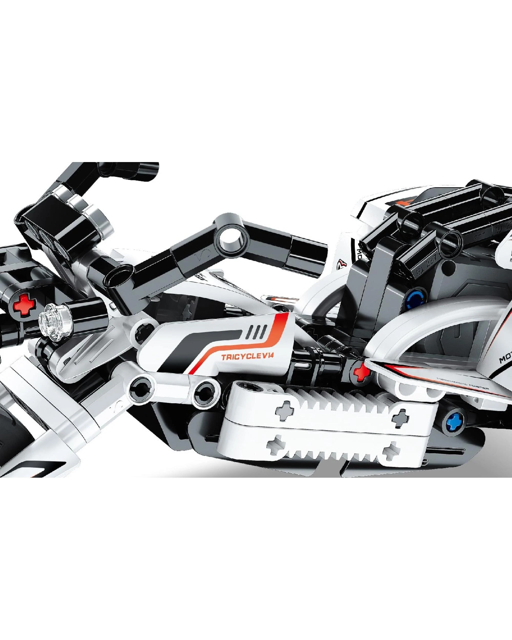 4 iM.Master Mechanical Master Pull Back Motorcycle 198 Piece Model Kit - 5814, 4 of 7