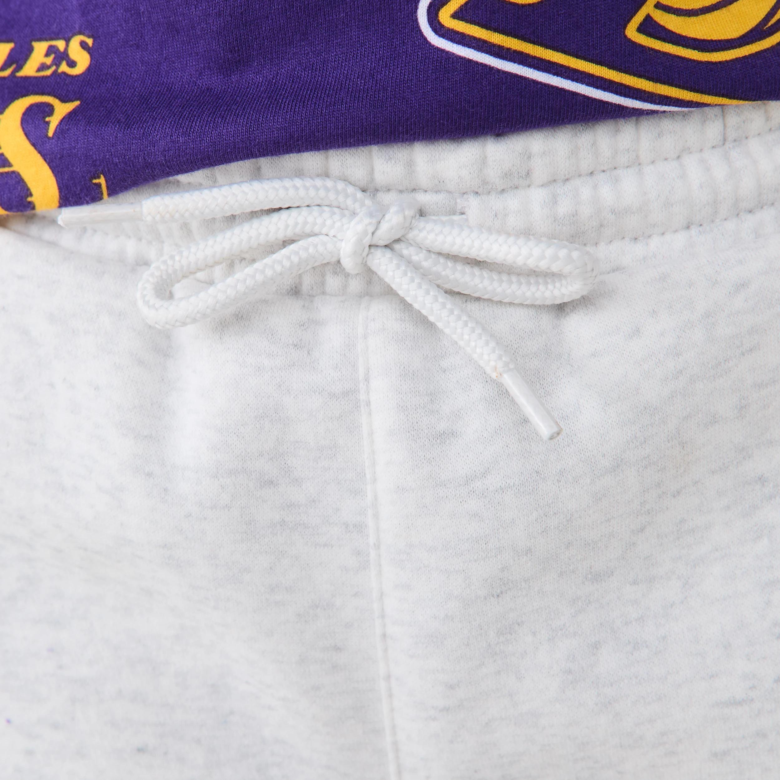 4 Official NBA Kids Mini Shorts BEIGE LAKERS, 4 of 8