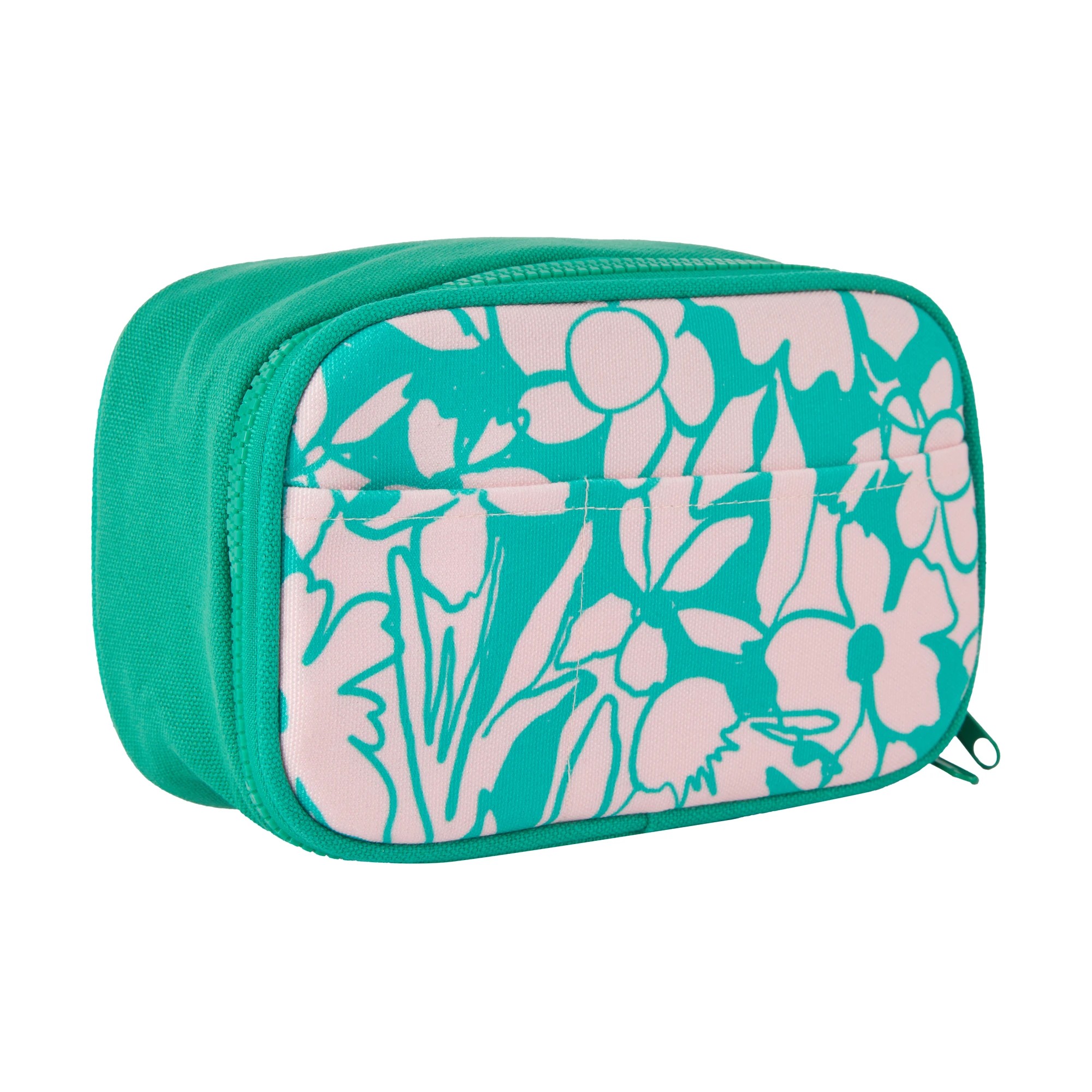 2 Zip Top Pencil Case - Floral, 2 of 7
