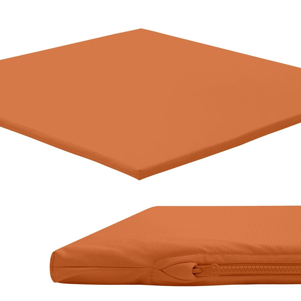 1 Playpals Kids Play Mat Baby Crawling Soft Leather Cover Plush Foam Padding - Brown, 1 of 3