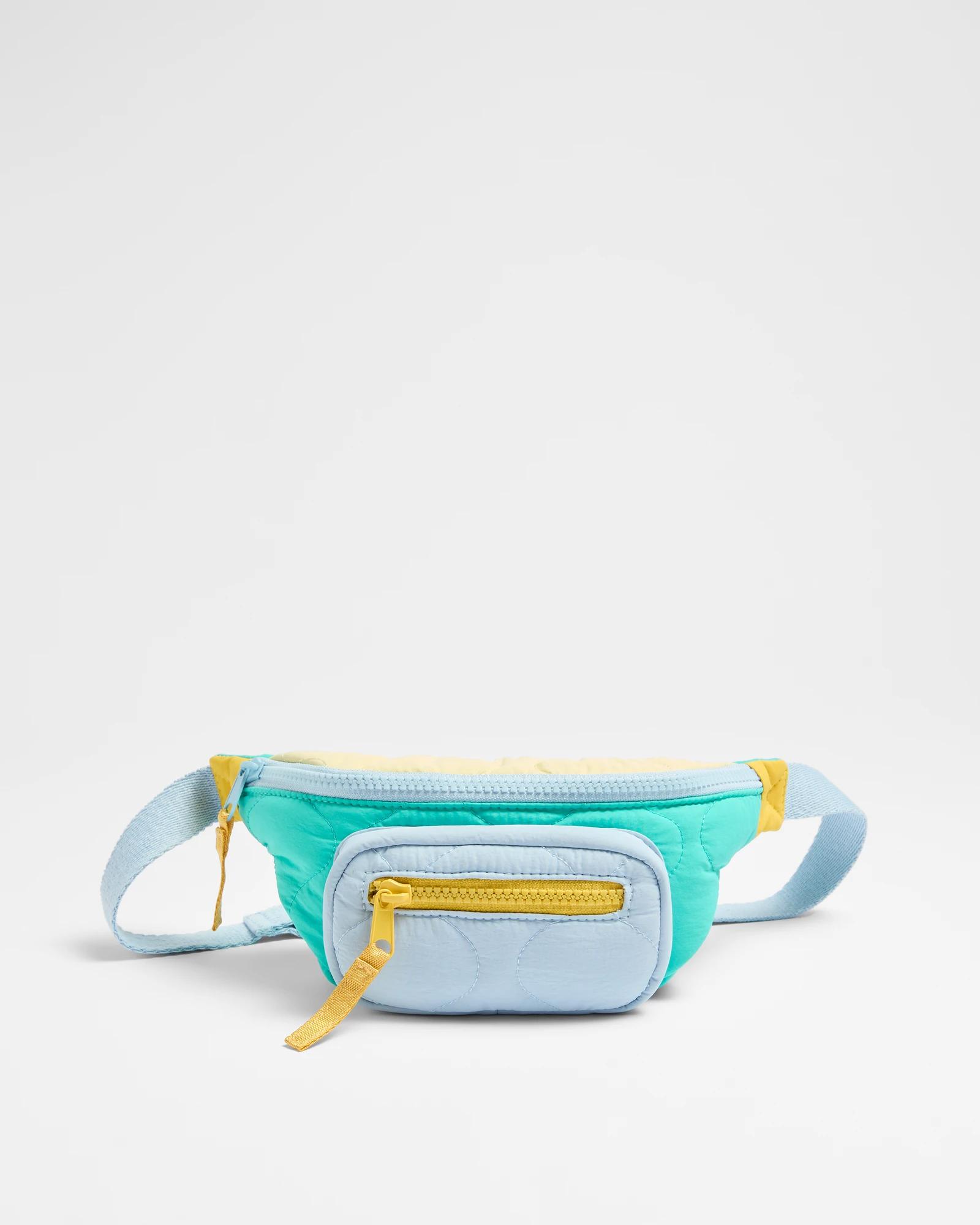 1 Target Kids Colour Block Quilted Bumbag COLOUR BLOCK, 1 of 2