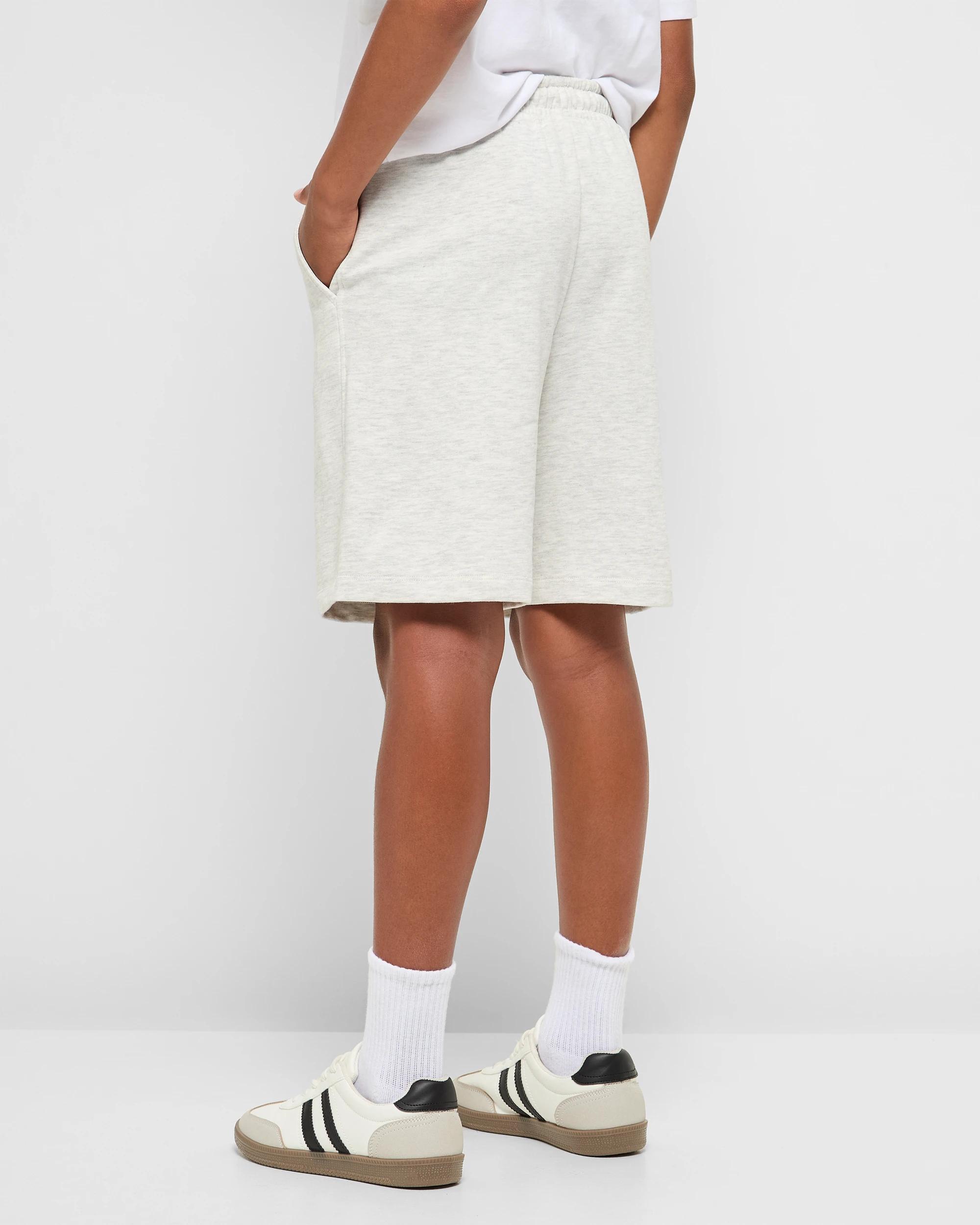 3 Australian Cotton Blend Nba Casual Shorts WHITE MARLE, 3 of 5