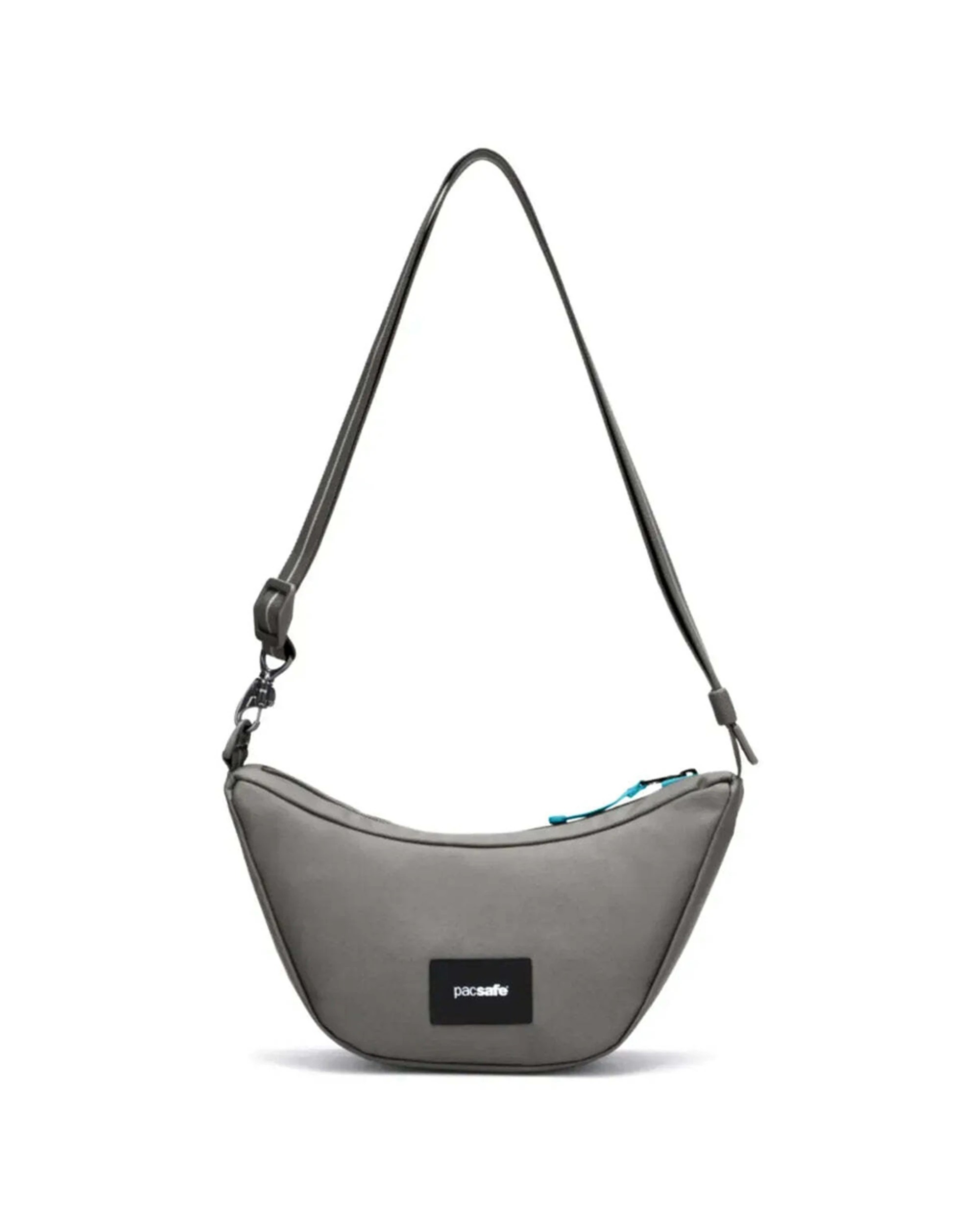 3 Pacsafe Go Anti-Theft Lunar Crossbody Bag RFIDsafe TurnNLock Cut Resistant Stone - Grey, 3 of 8