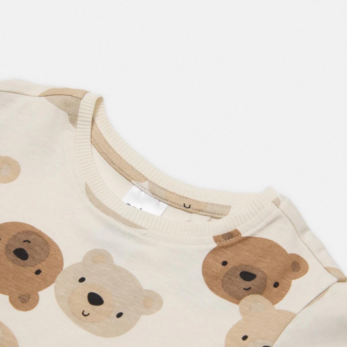 6 3 Pack Long Sleeve T-shirts Bge Bear, 6 of 8