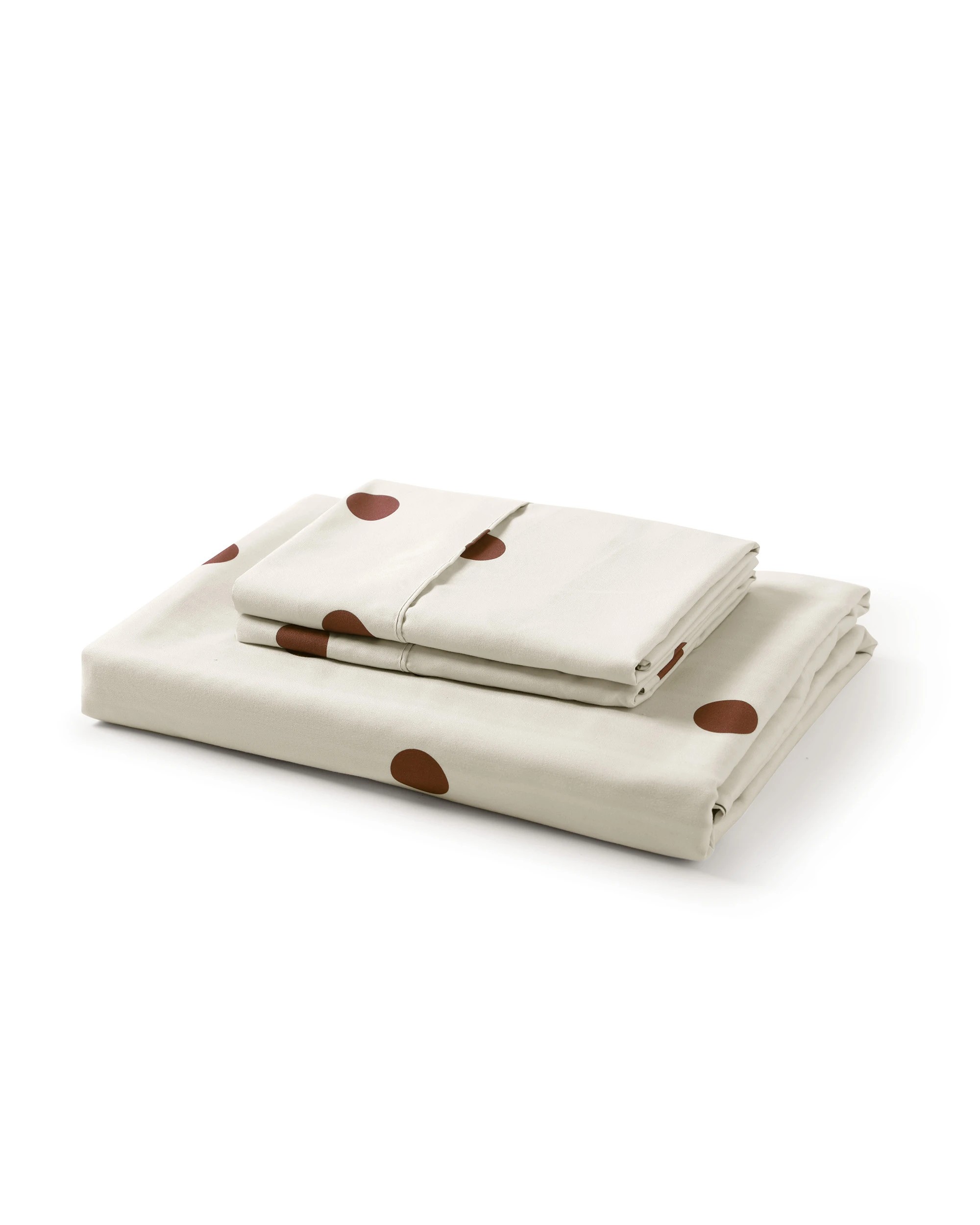 6 Dreamaker Pippa Polka Dot Fitted Sheet Set - King Bed - Natural, 6 of 6