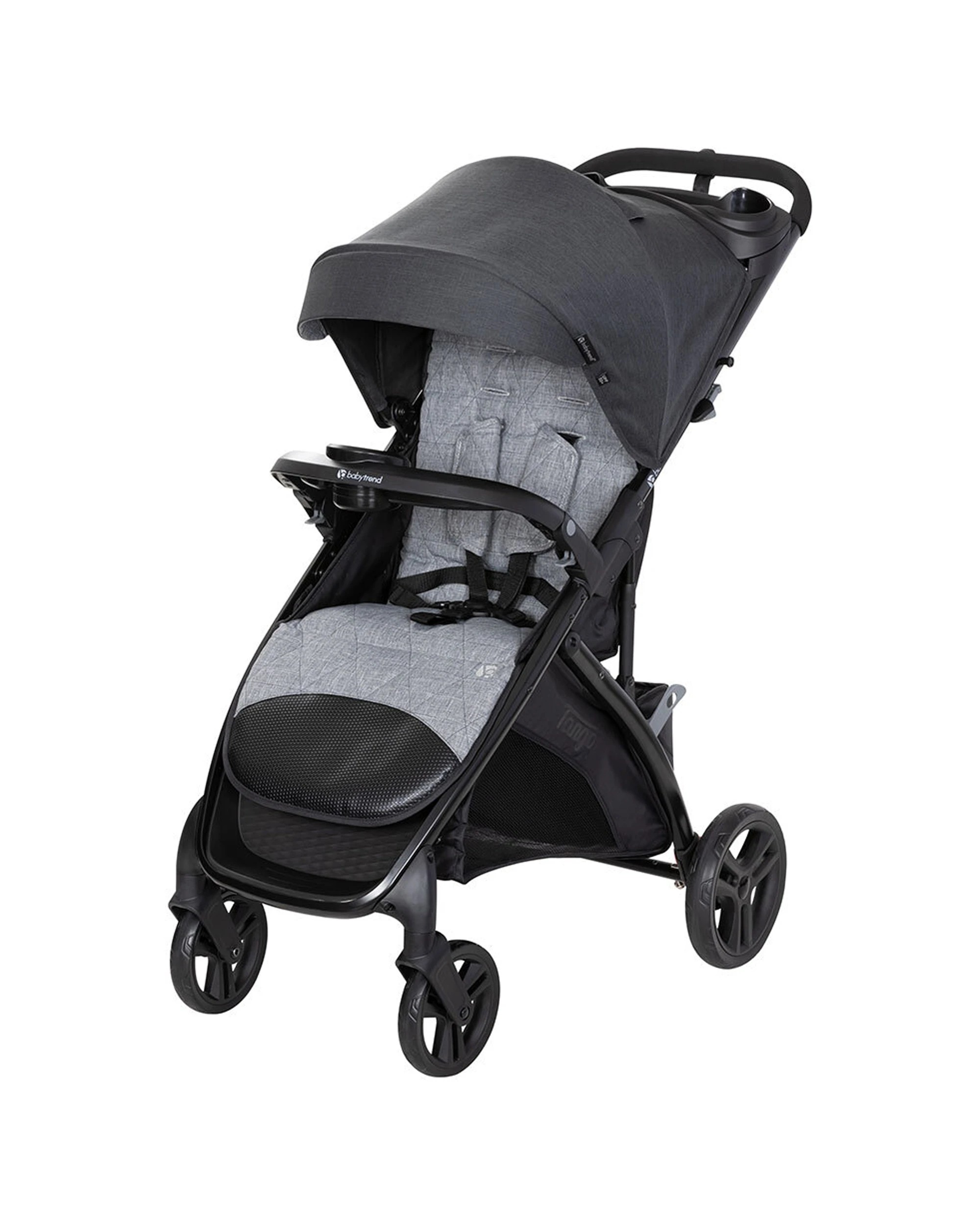 1 Baby Trend Tango Stroller With Canopy Upf 50 Protection Evening Baby Pram Toddler Kids - Grey, 1 of 9