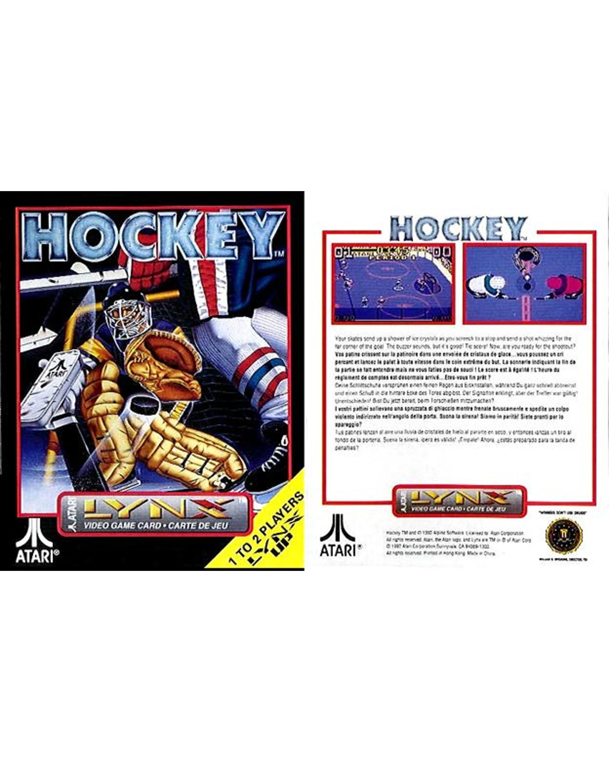2 Hockey - Atari Lynx, 2 of 3