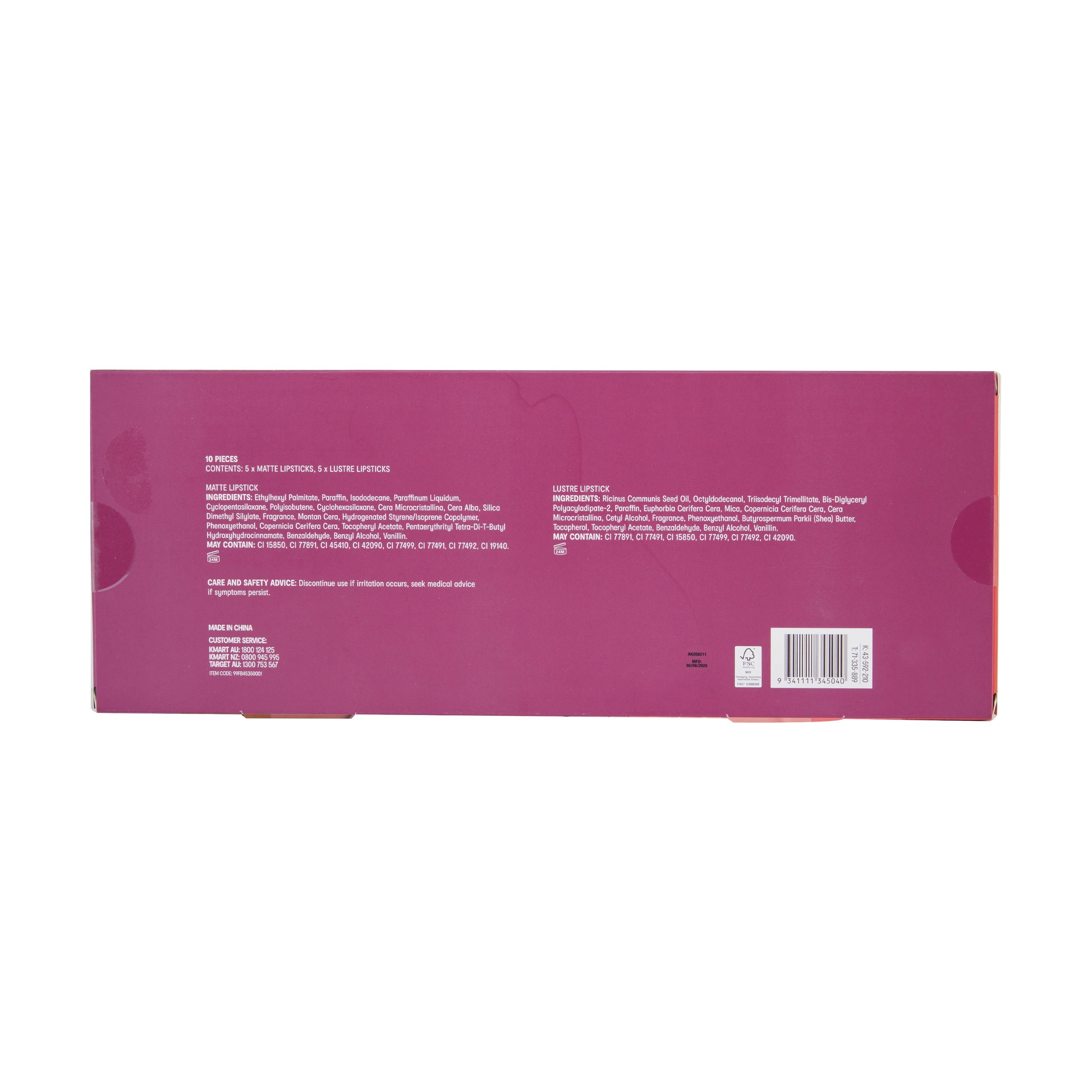 6 OXX Cosmetics 10 Piece Lipstick Collection, 6 of 6