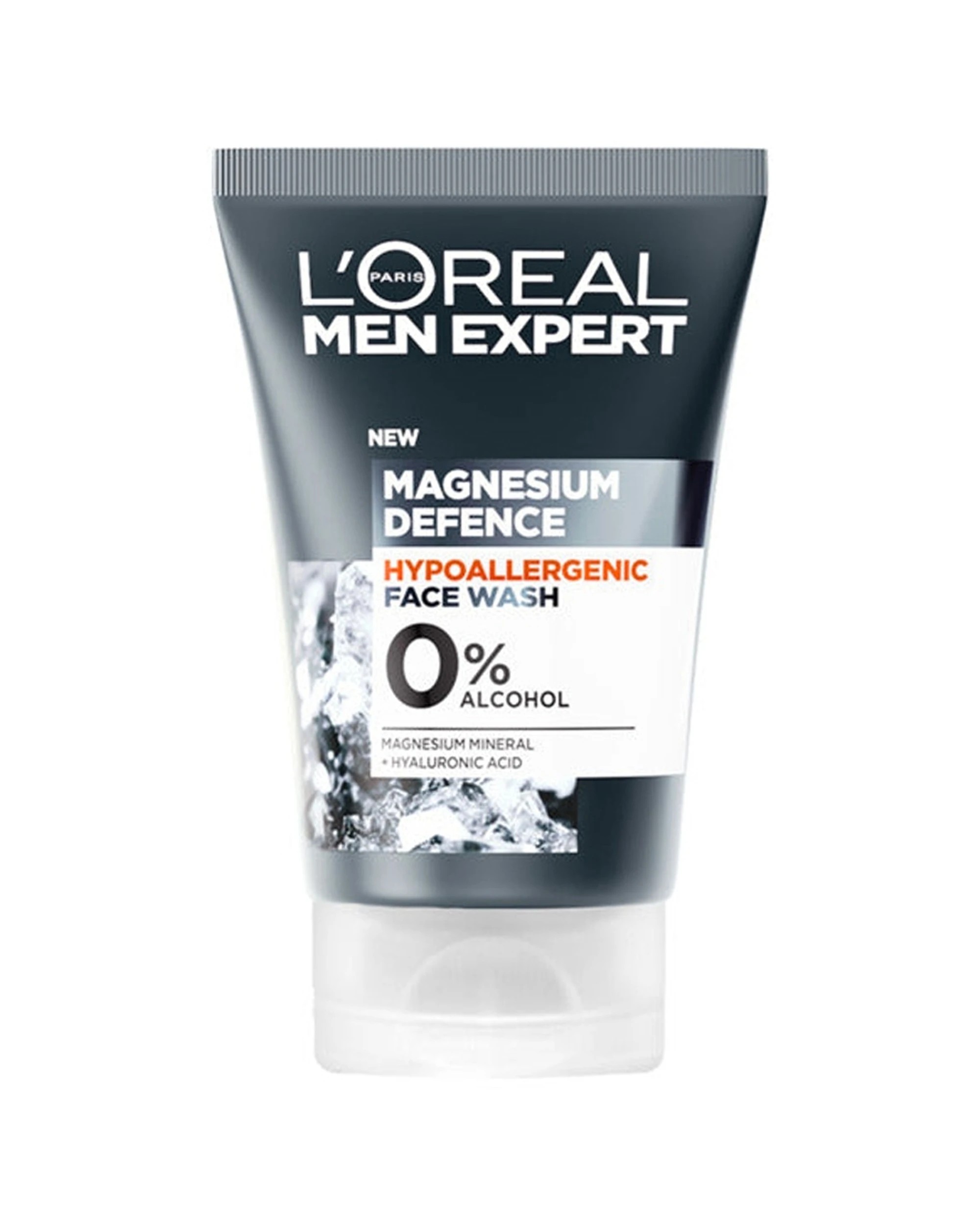 1 L'Oreal Paris Men Expert Magnesium Defence Hypoallergenic Face Cleanser 100ml - Grey, 1 of 2