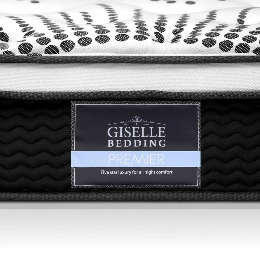 8 Giselle Bedding 32cm Mattress Euro Top Queen - Queen Bed - Multi, 8 of 10