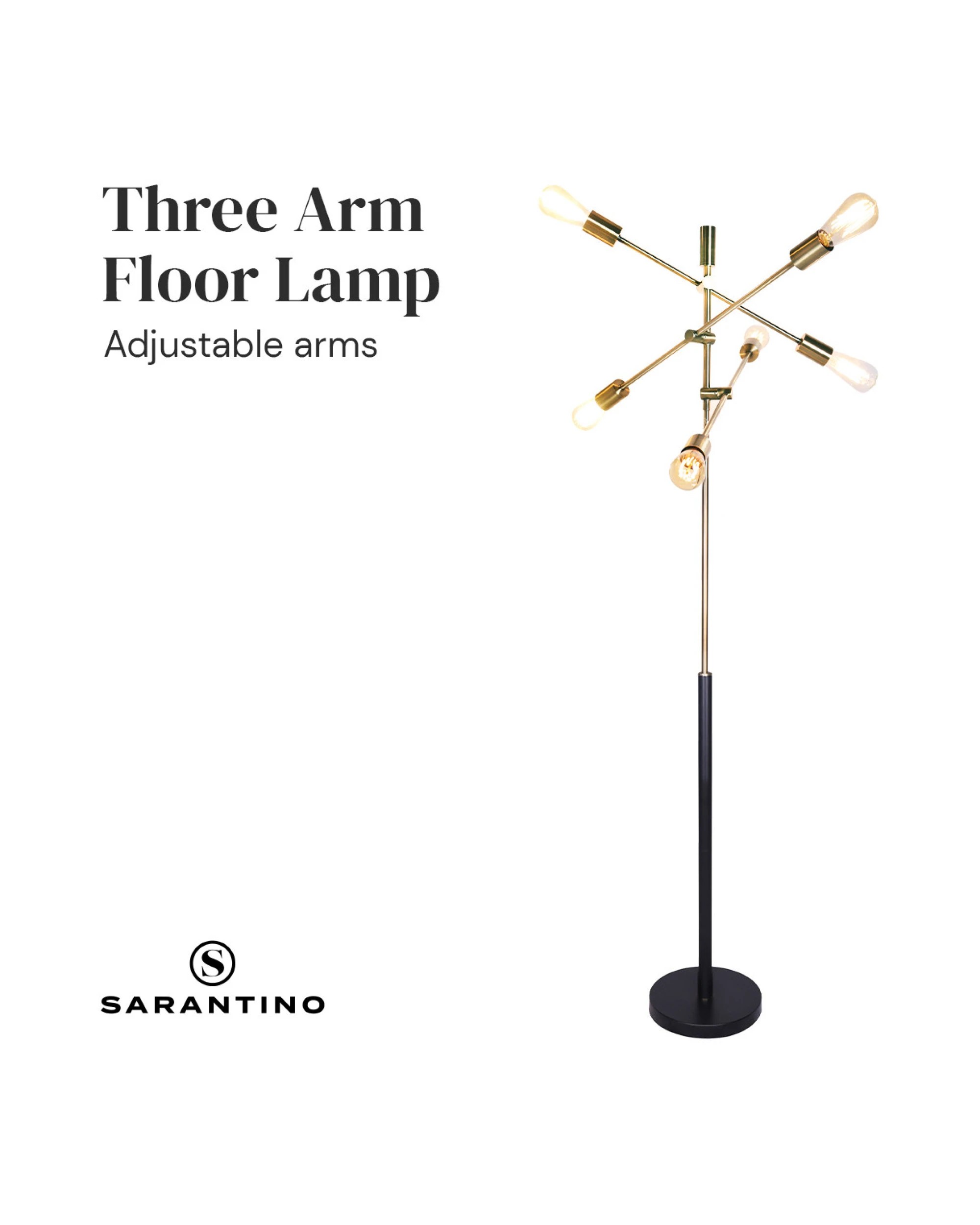 8 Sarantino 6-Light Metal Sputnik Floor Lamp, 8 of 10