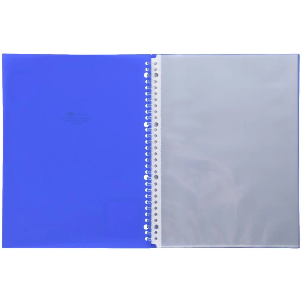 3 Aqua Drops Refillable Display Book A4 10 Pockets Vivid Blue, 3 of 4