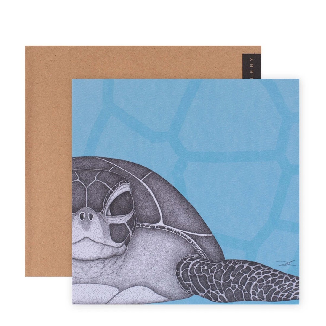 1 Hallmark x Dots by Donna Gallery Blank Greeting Card - Susan The Sea Turtle, 1 of 3