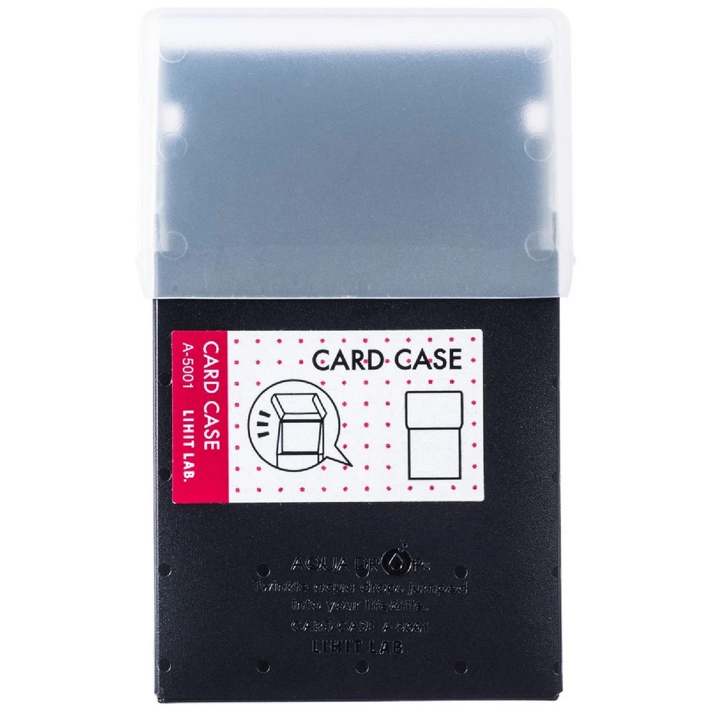 1 Aqua Drops Business Card Case Black, 1 of 3