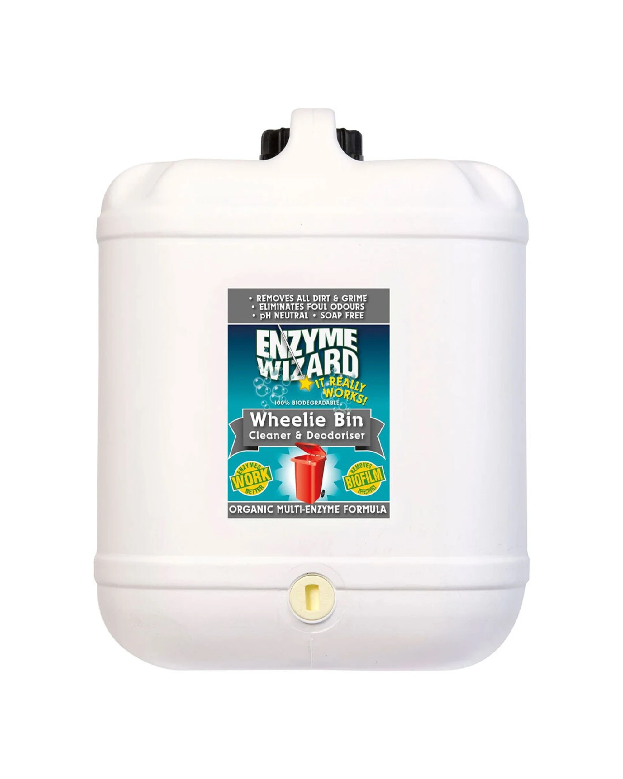 1 Enzyme Wizard Wheelie Bin Cleaner Spray Refill 10L Deodorise - Multi, 1 of 1