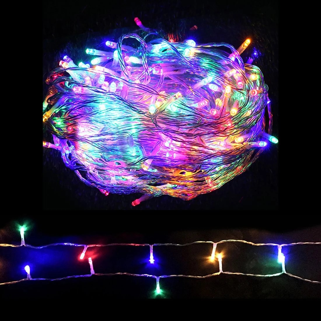 2 Jingle Jollys 100m Christmas Lights String Light 500 Led Colourful
 - Multi, 2 of 9