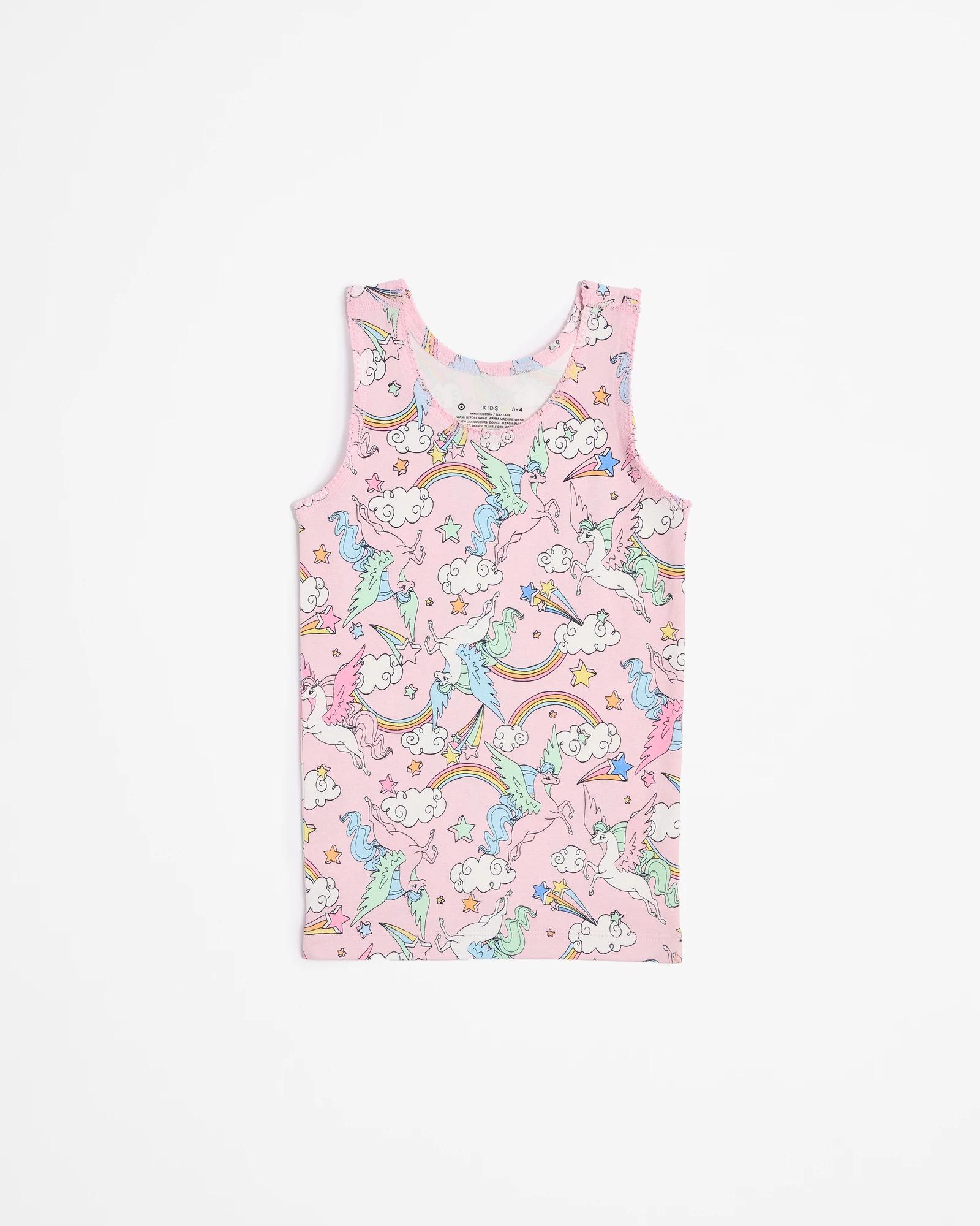 2 Maxx Girls Cotton Vests 3 Pack PEGASUS, 2 of 5