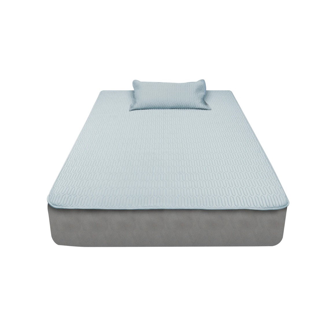 1 Dreamz Grey Cooling Bed Sheet Set - Single Bed, 1 of 1