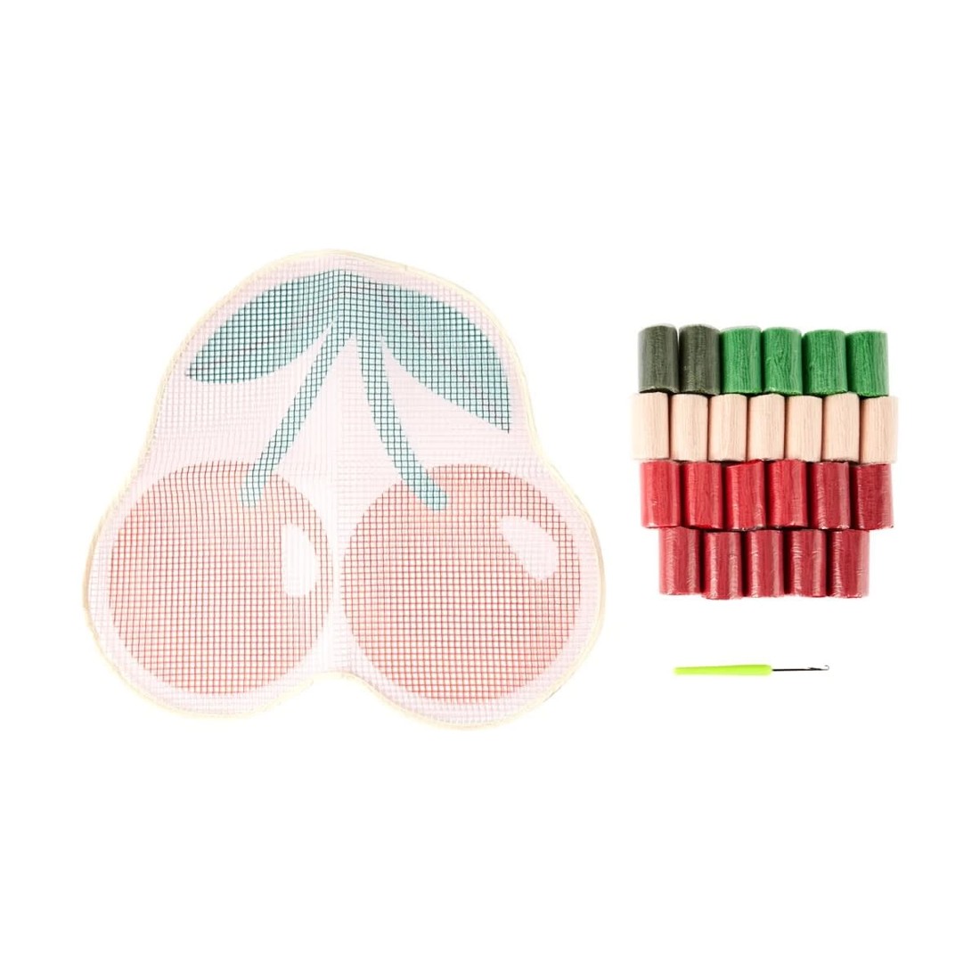 2 Cherry Rug Latch Hook Kit, 2 of 3