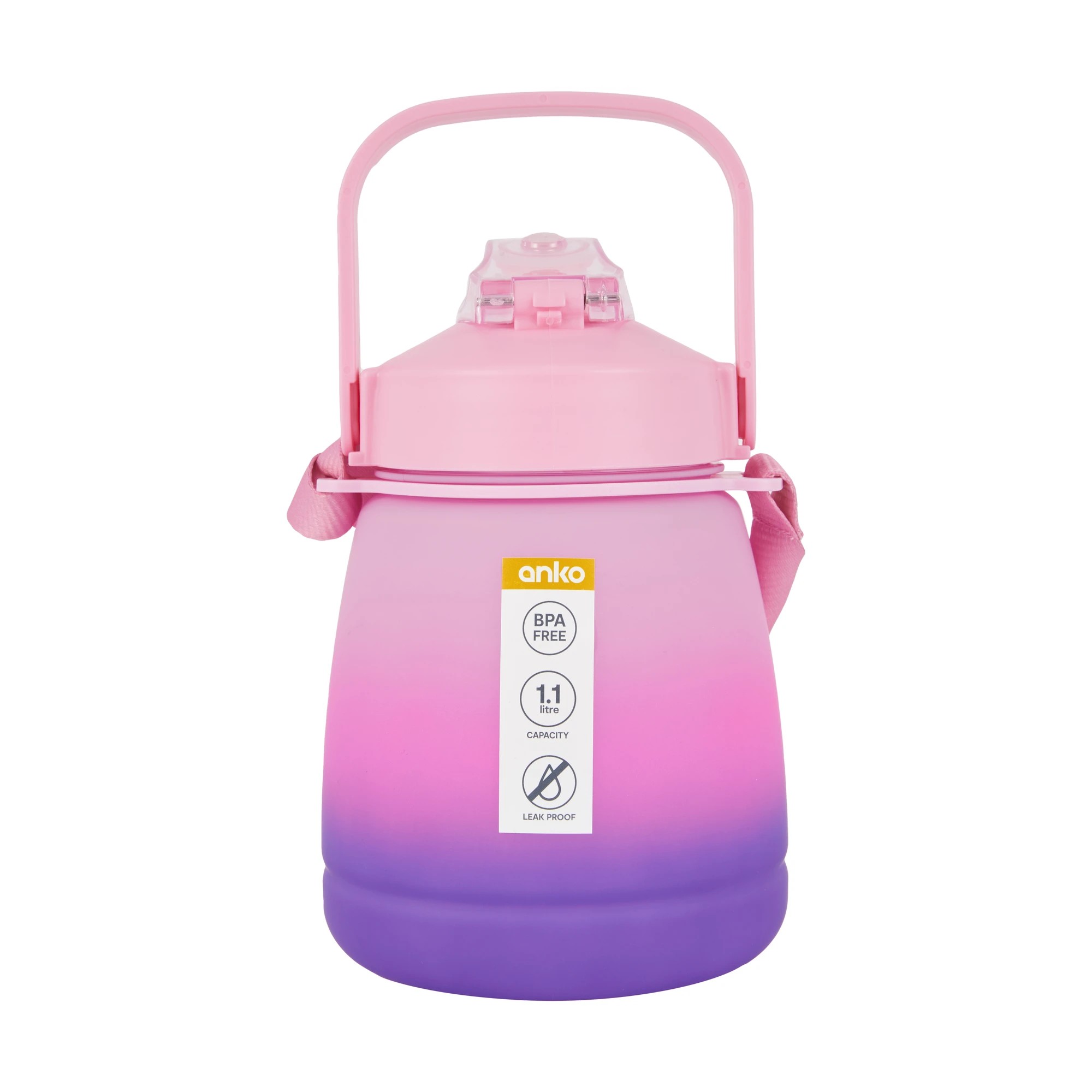 8 1.1L Pink Intake Bottle with Handle, 8 of 8