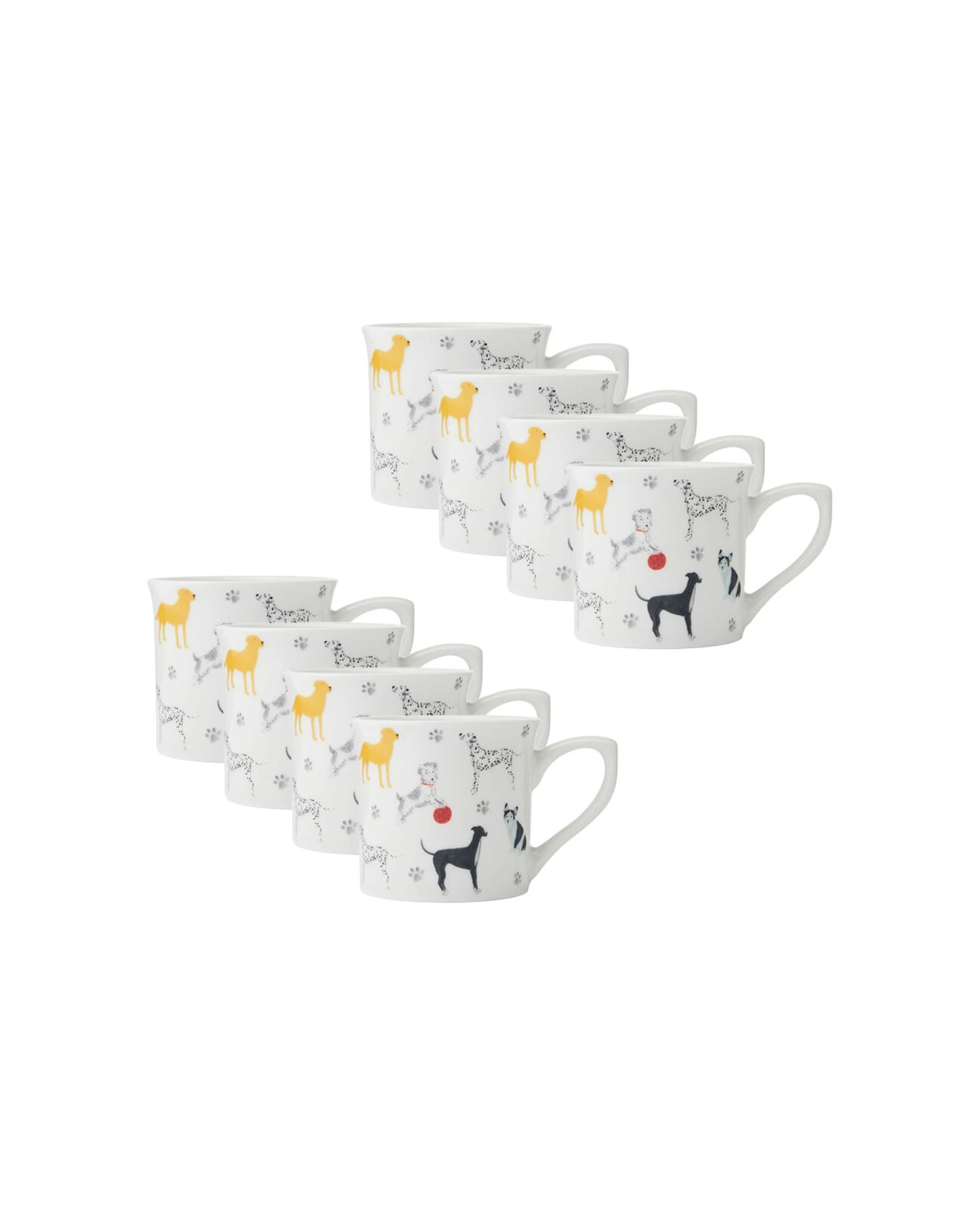 1 Mikasa 8PK Stoneware Fluted Coffee Mug 250ml - Multi, 1 of 8