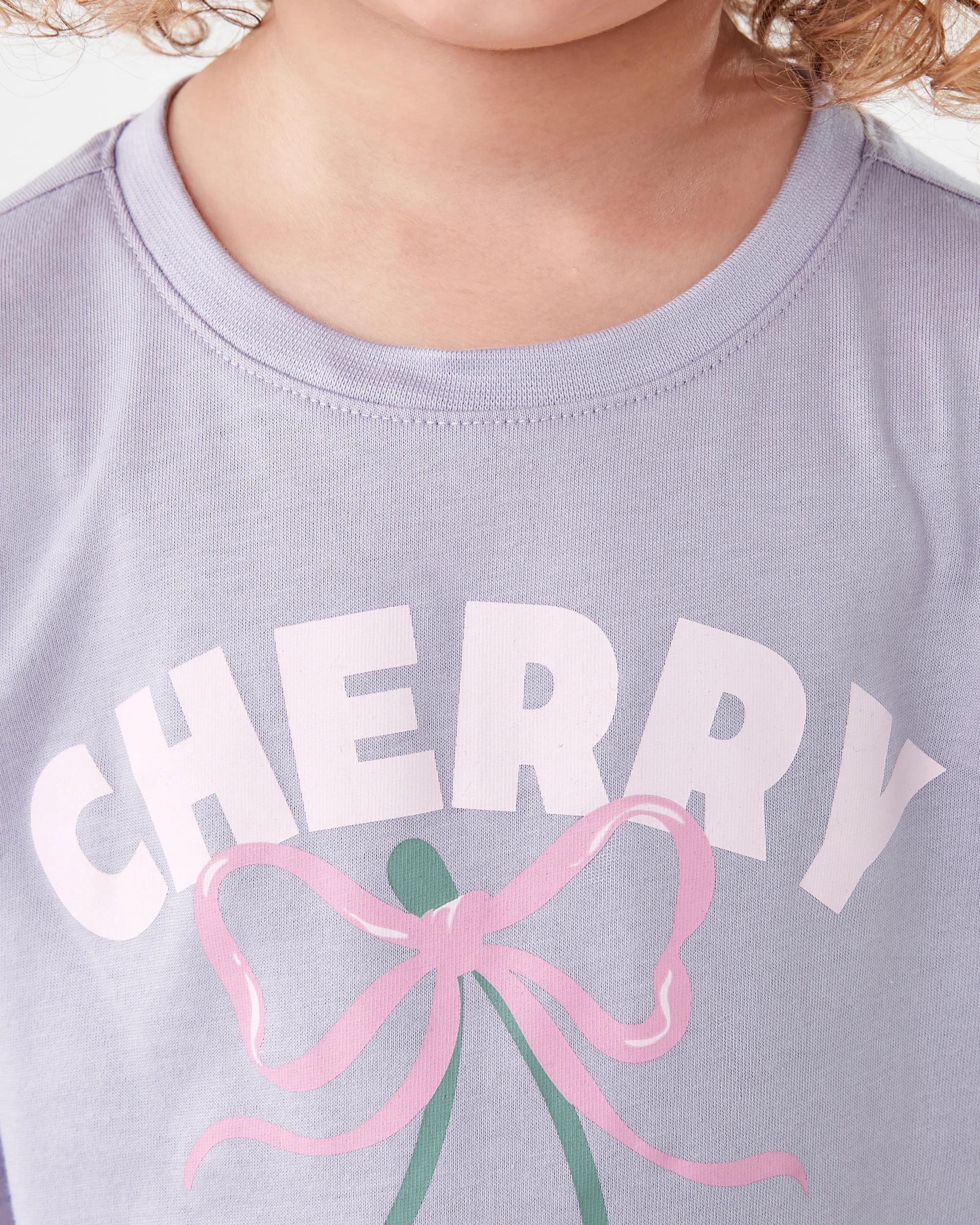 4 Print T-shirt Prpl Chry, 4 of 7