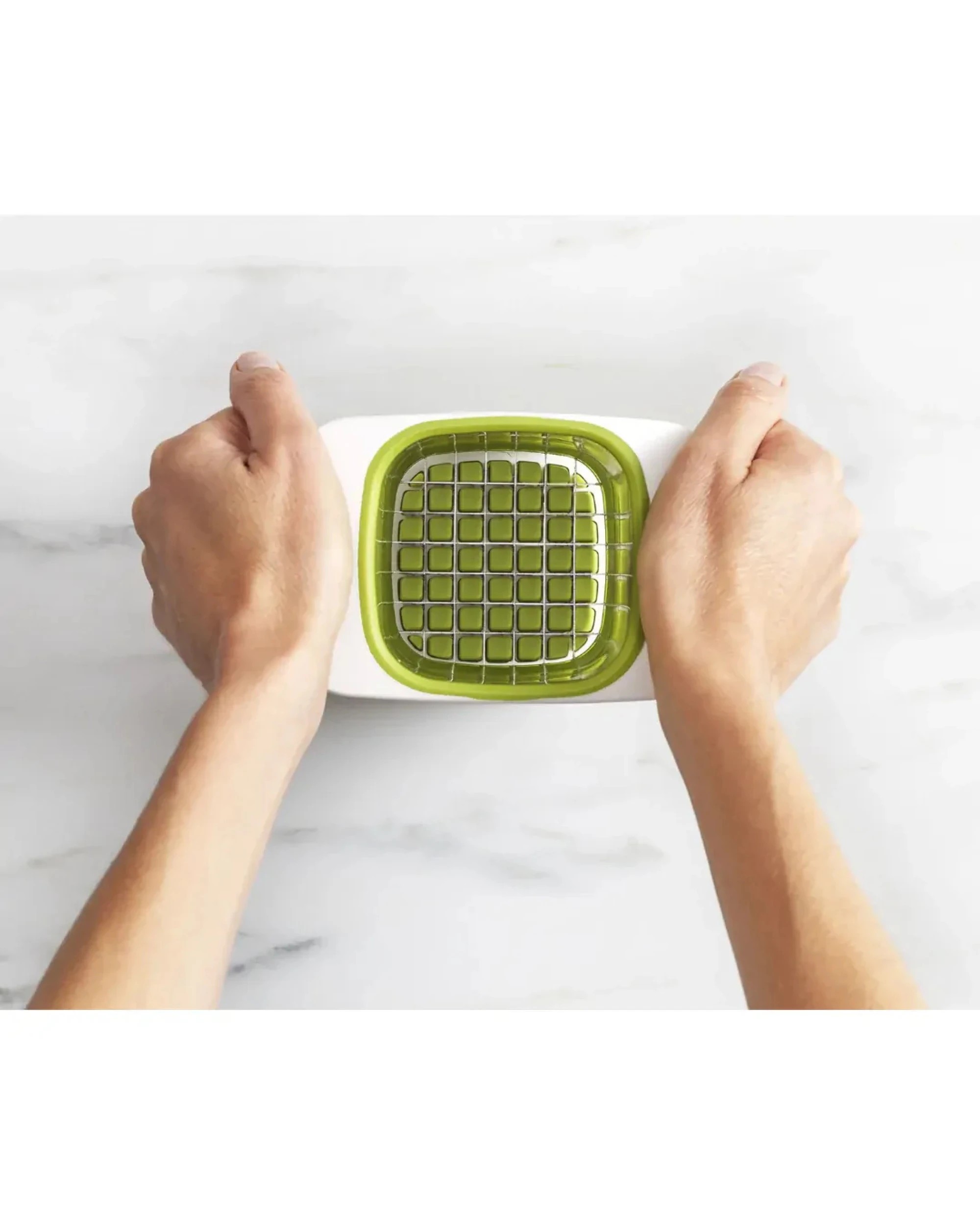 6 Joseph Joseph ChocoCup Vegetable Dicer Chopper in White/Green, 6 of 6