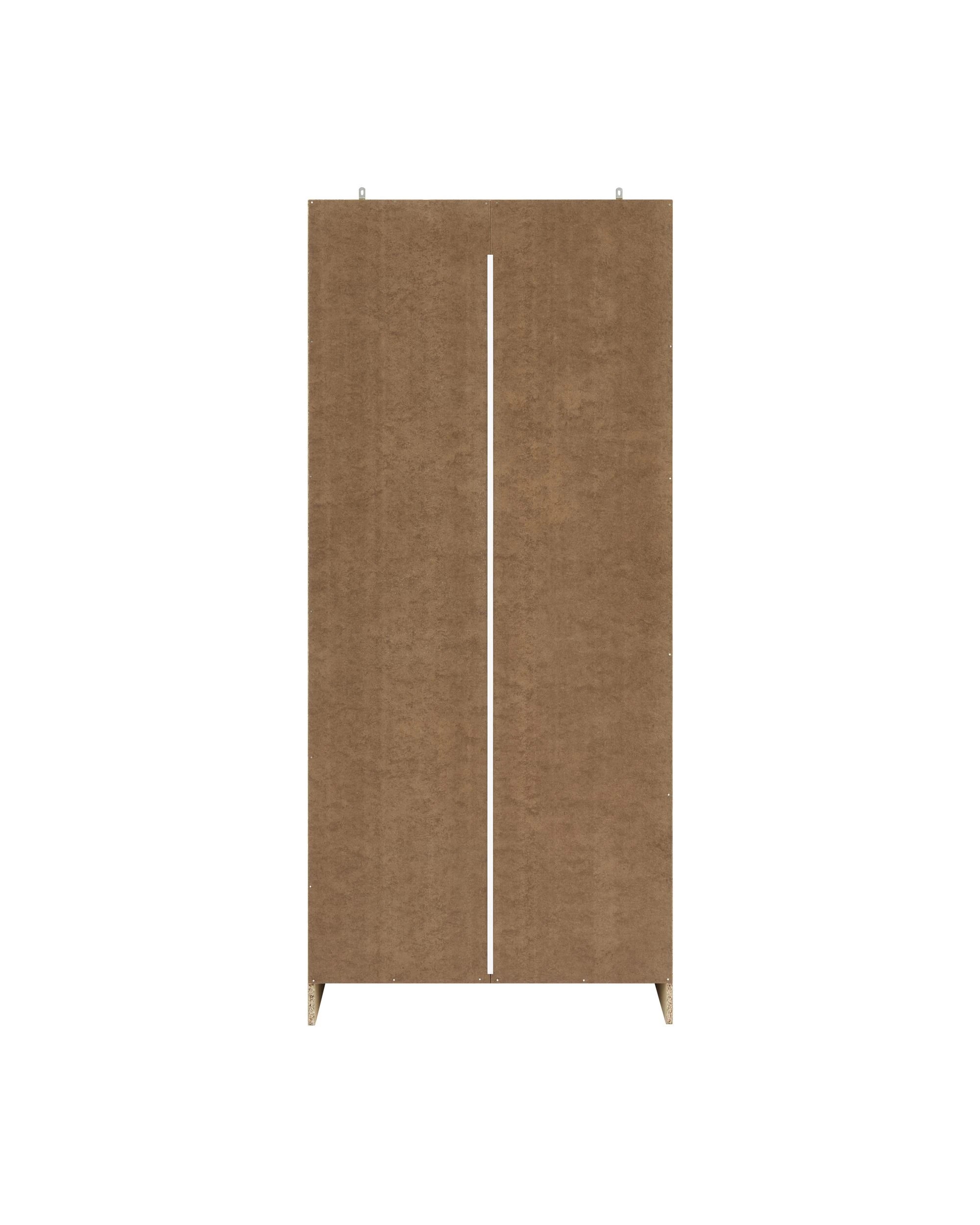 6 Kodu Wardrobe 2 Doors 2 Drawers - Natural, 6 of 10