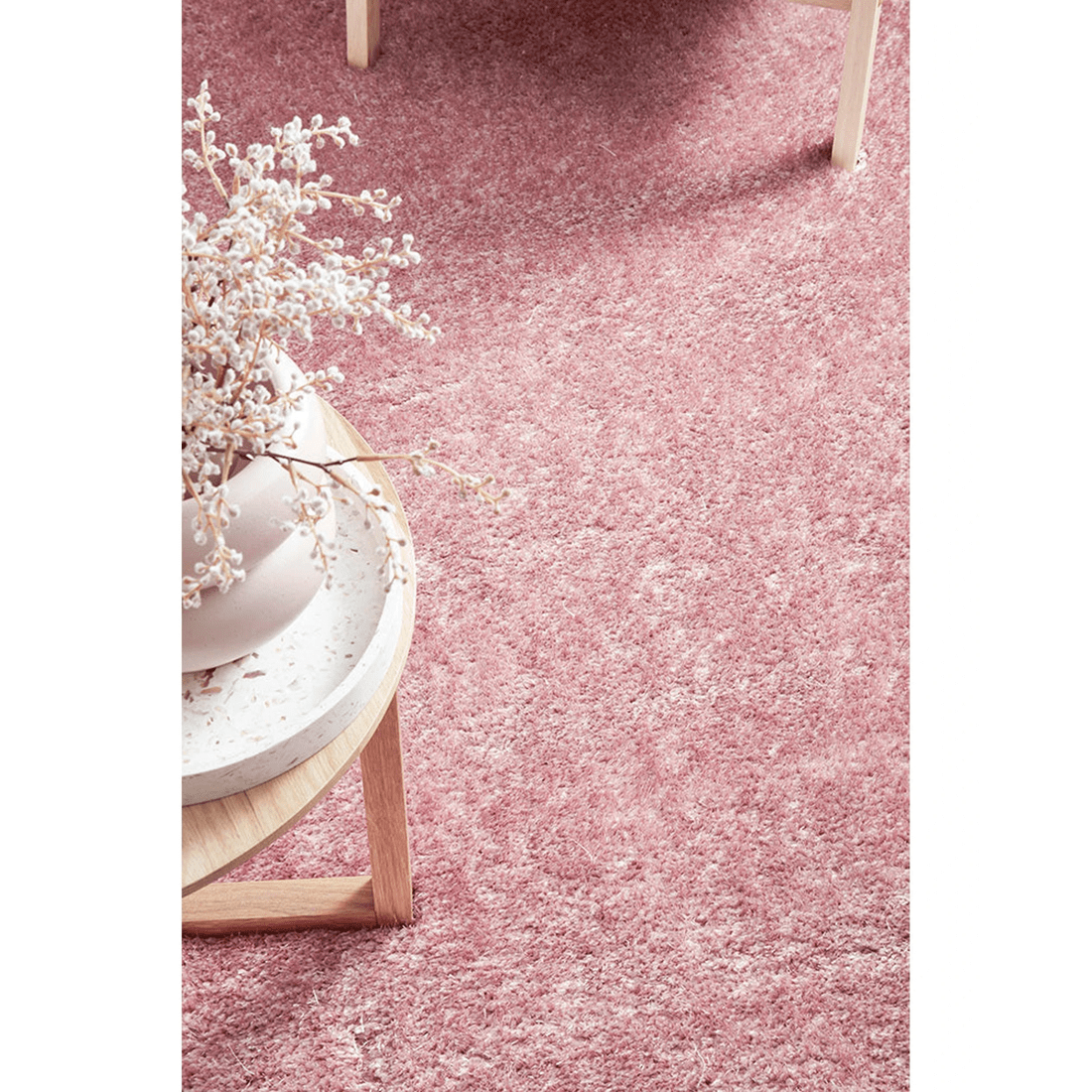 7 RUG CULTURE Sienna Blush Shag Rug - 5 cm Pile, Power-Loomed in Turkey - Pink, 7 of 7