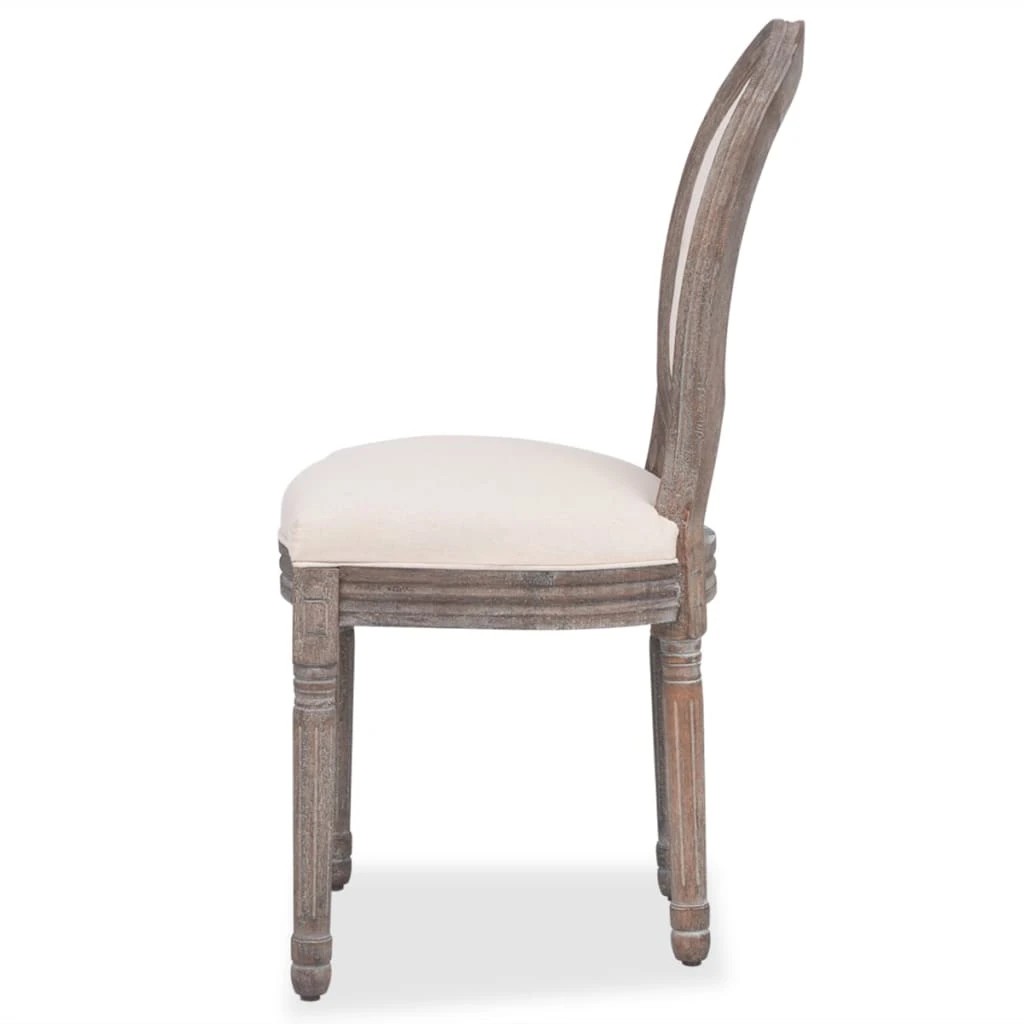 4 Vidaxl Dining Chair Dining Room Chair - Beige, 4 of 7