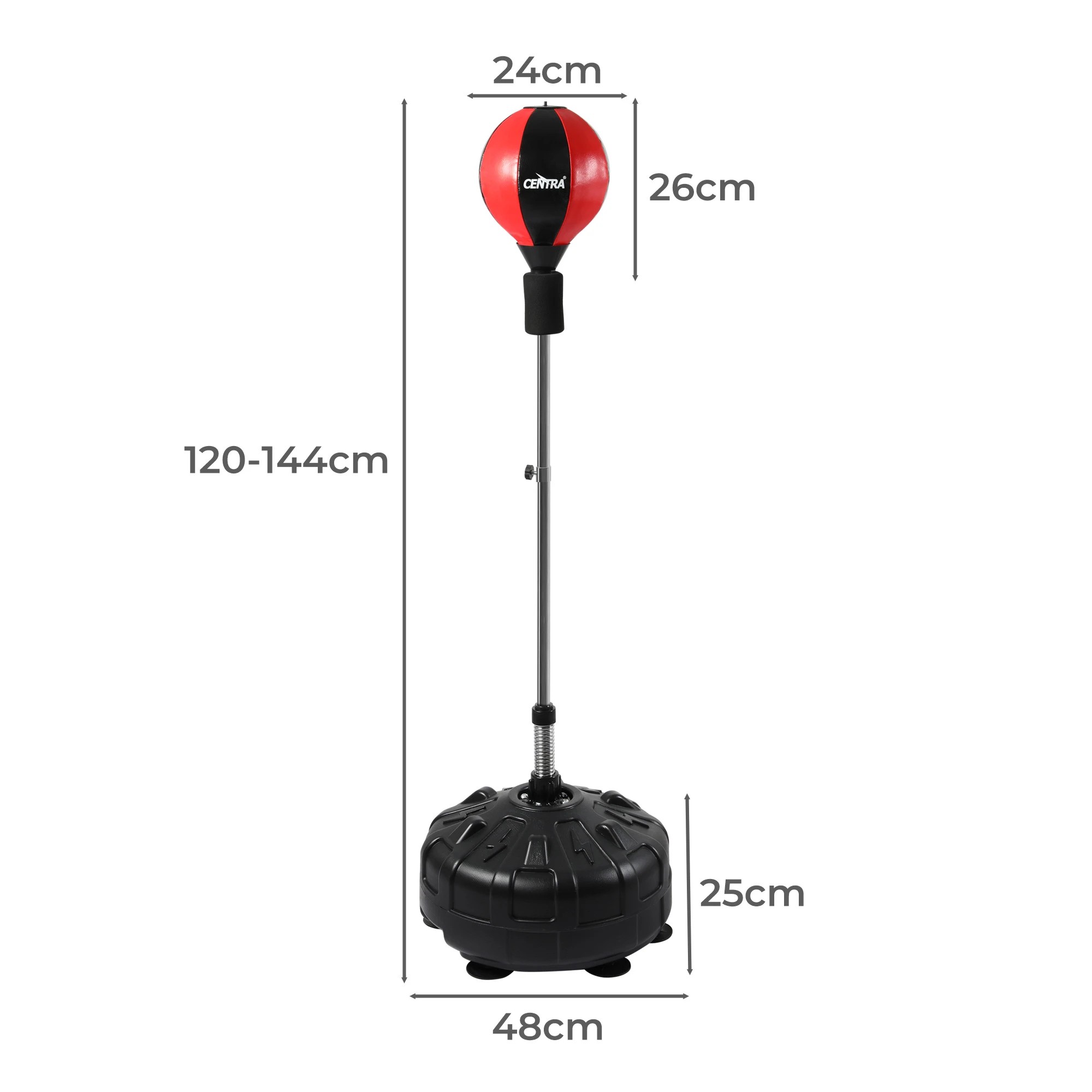 3 Centra Boxing Punching Bag Speed Ball Free Standing Reflect Reaction Training, 3 of 9