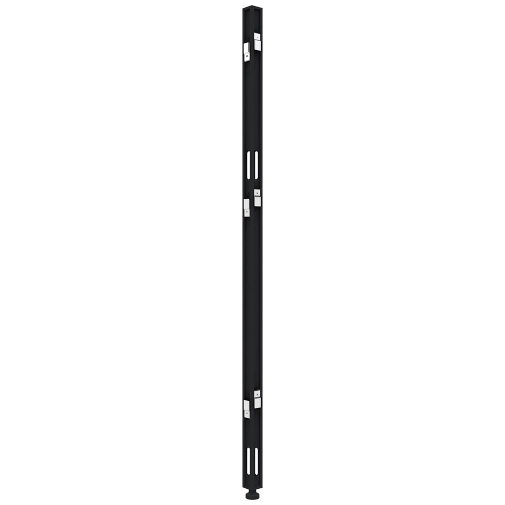 1 Stilford 4 Way Connector for 1250mm Partition Screen Black Office Furnishing Accessories Workspace Screens & Partitions, 1 of 5
