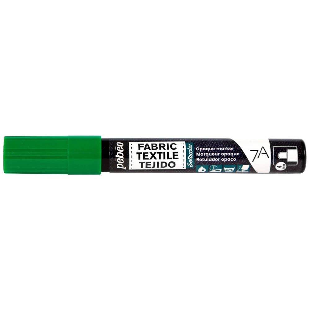 1 Pebeo 7A Opaque Marker 4mm Green, 1 of 2