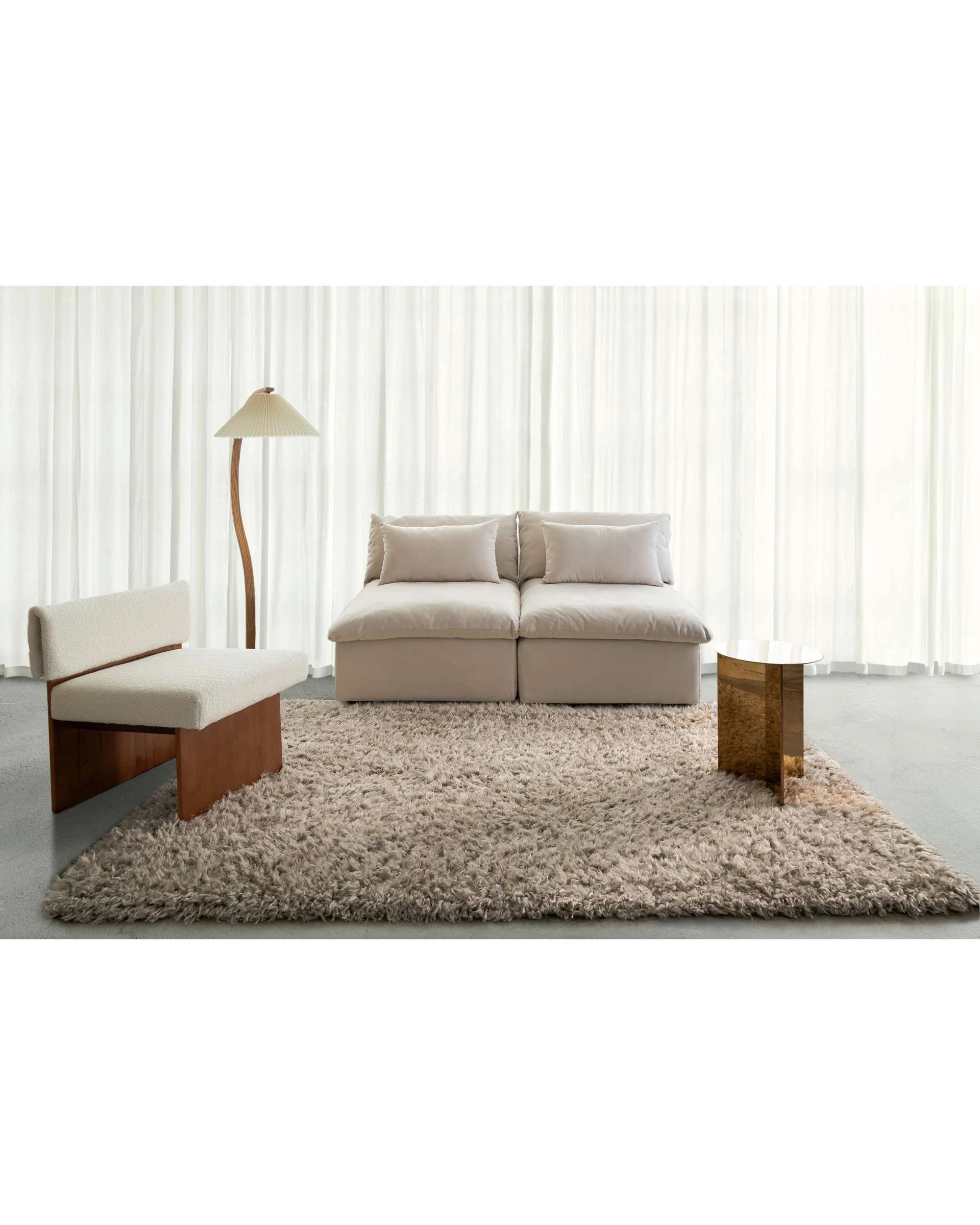 2 Loopsie Nakoni Shag Rug-370cm x 280cm - Beige, 2 of 8