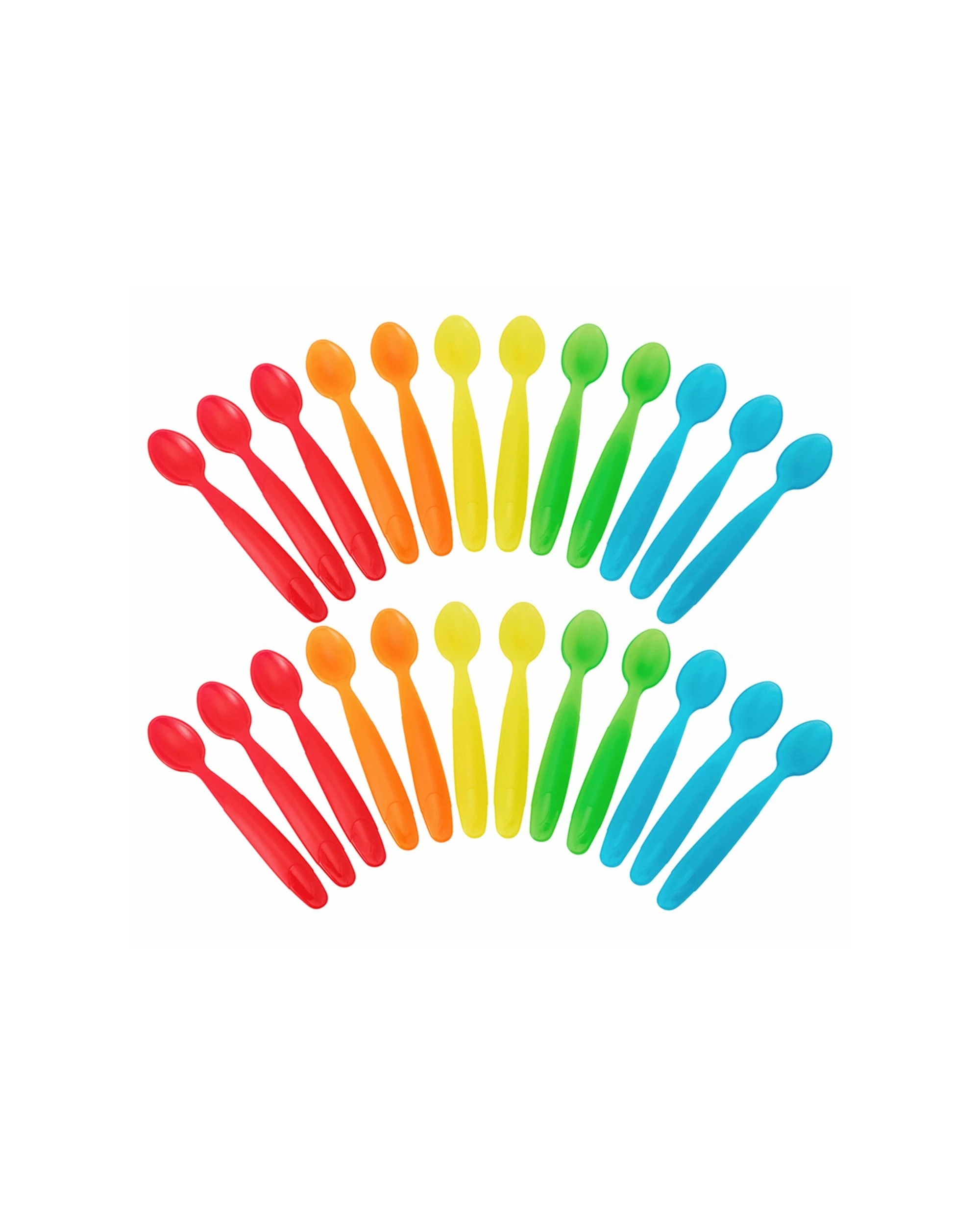 1 The First Years 2x 12pc Take & Toss Infant Toddlers Feeding Spoons Set - Multi, 1 of 3